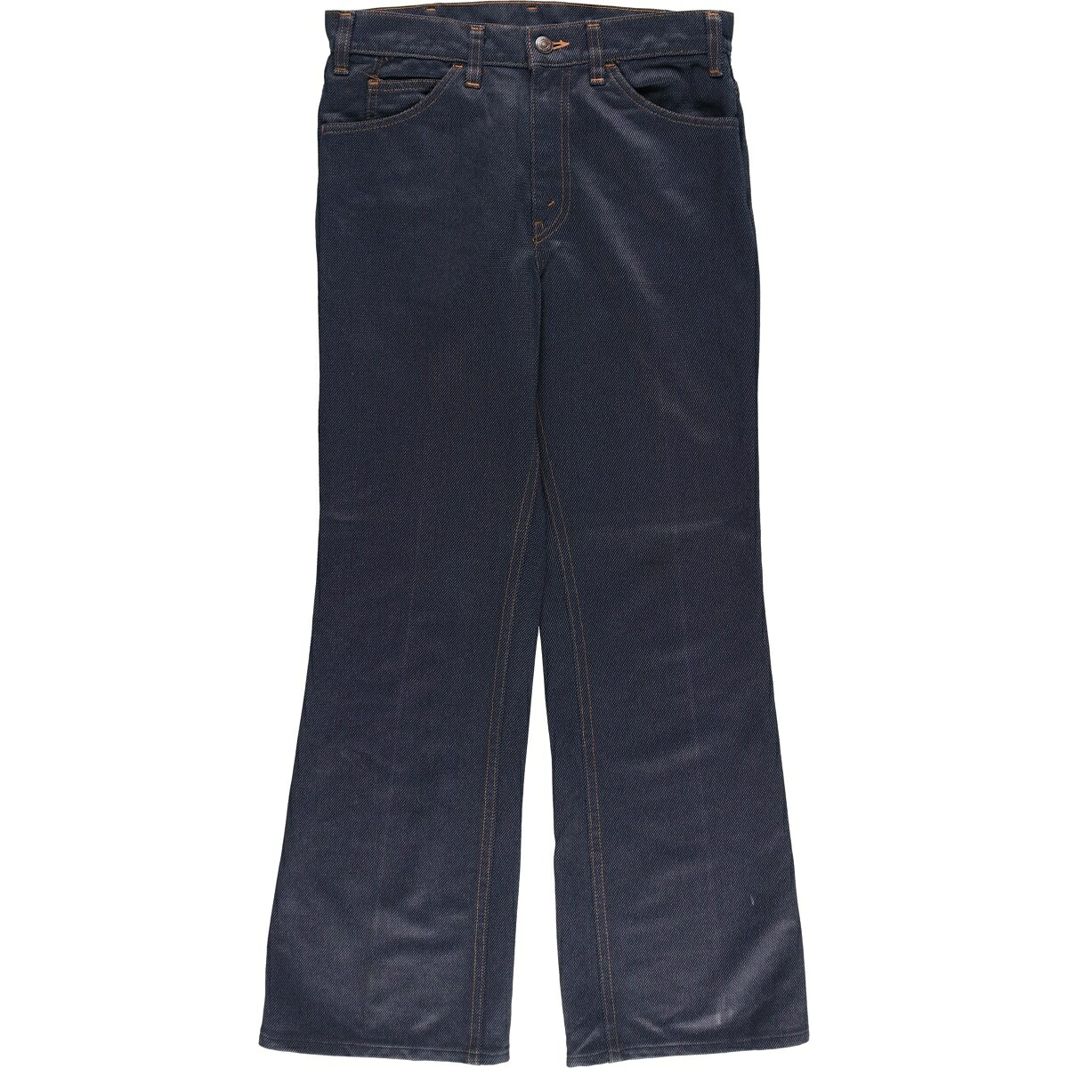 古着 70~80'S リーバイス Levi's 10517-4317 オレンジタブ スラックスパンツ フレアパンツ USA製 レディースL(w29)相当 ヴィンテージ /eaa613569 【中古】 【260219】 【Elulu/エルル】 ネイビー系 春夏秋冬