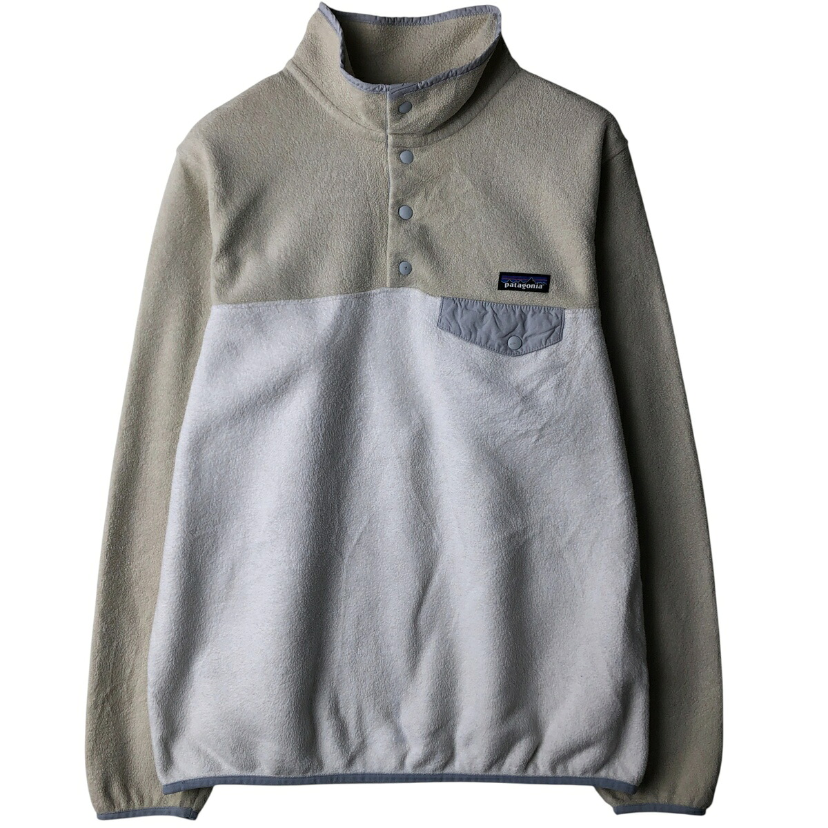 patagonia スナップT ホワイト&グレー patagonia - Patagonia 