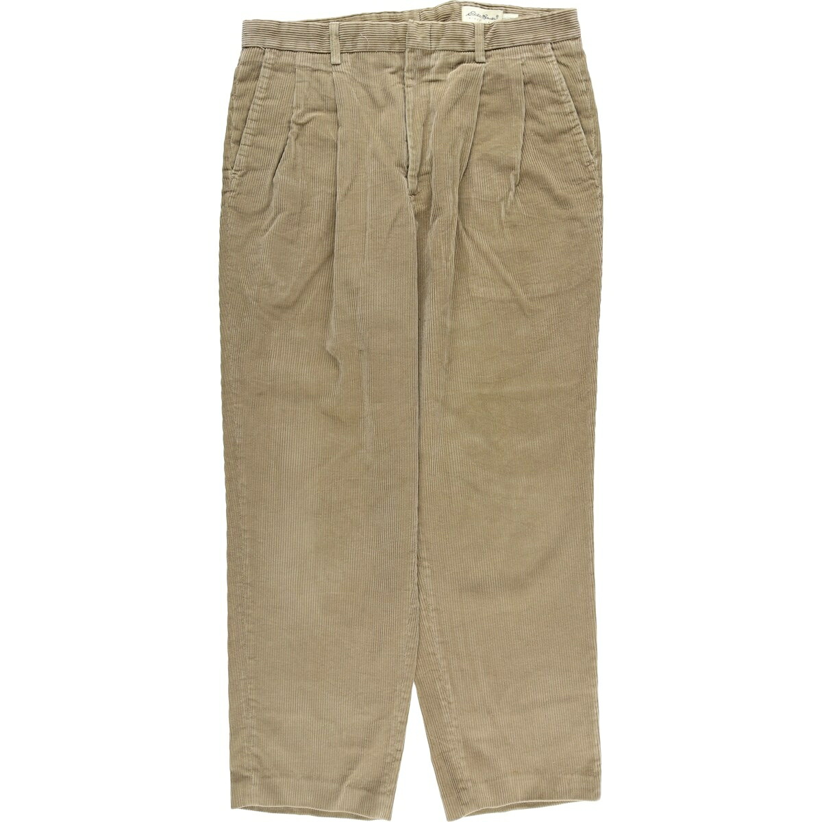 古着 エディーバウアー Eddie Bauer ツータック コーデュロイパンツ メンズw36相当 /eaa613663 【中古】 【260309】 ベージュ系 春夏秋冬