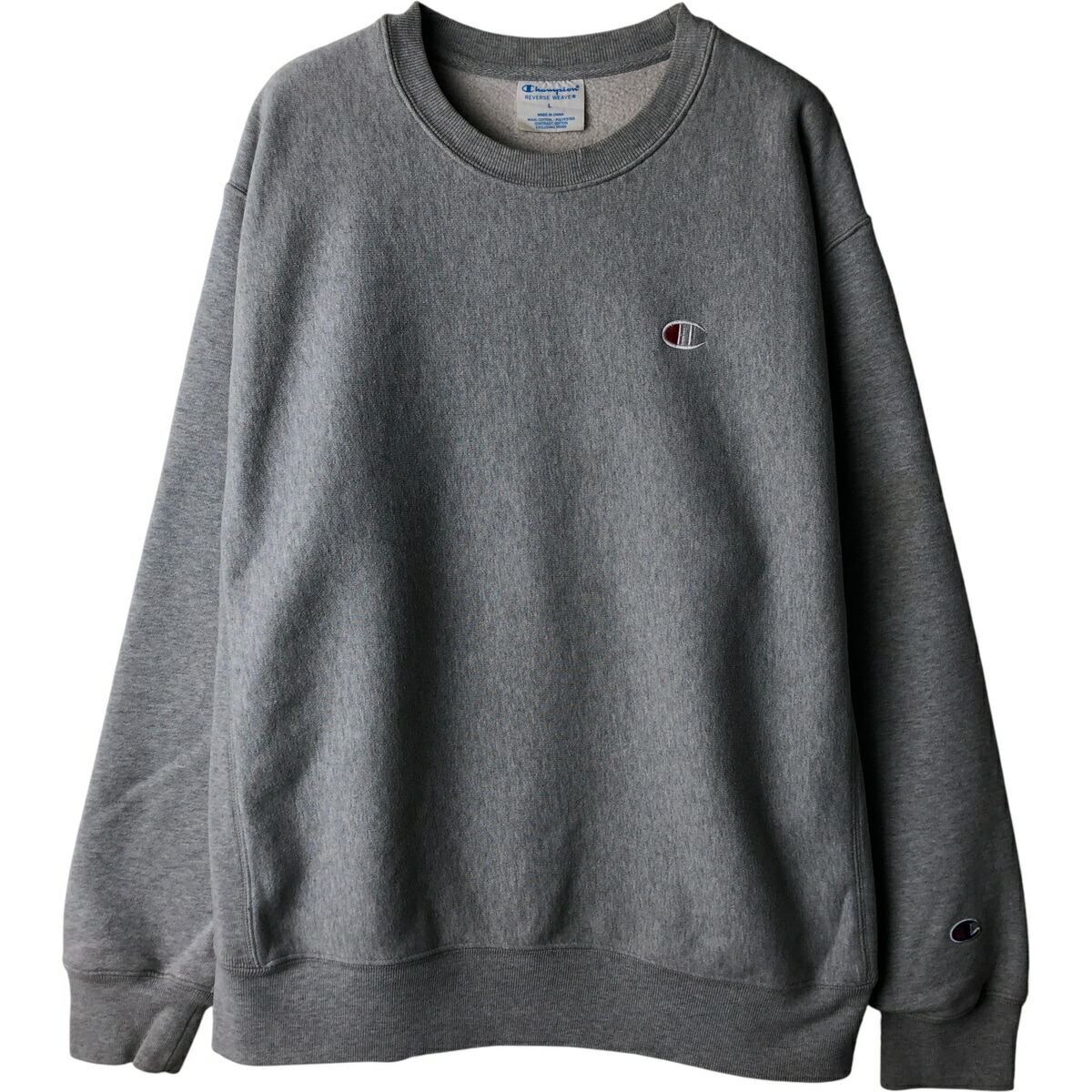 古着 チャンピオン Champion REVERSE WEAVE リバースウィーブ ロゴスウェットシャツ トレーナー メンズL相当 /eaa613763 【中古】 【260216】 グレー系 春夏秋冬