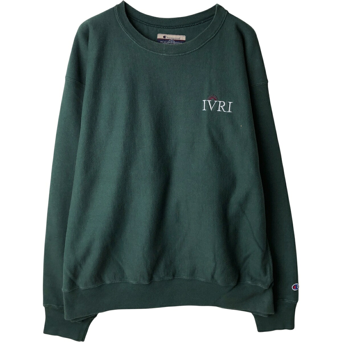 古着 00'S チャンピオン Champion PREMIUM REVERSE WEAVE プレミアムリバースウィーブ アドバタイジング スウェットシャツ トレーナー メンズXXL相当 /eaa613776 【中古】 【260216】 グリーン系 春夏秋冬