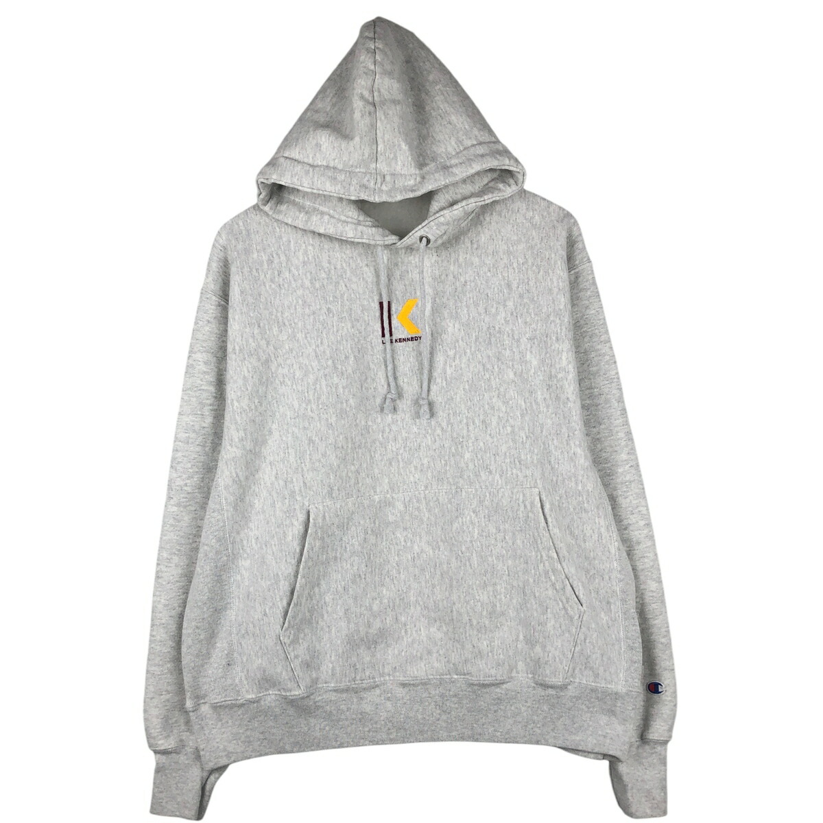 古着 チャンピオン Champion REVERSE WEAVE リバースウィーブ LEE KENNEDY リーケネディ スウェットプルオーバーパーカー メンズL相当 /eaa613795 【中古】 【260222】 グレー系 春夏秋冬