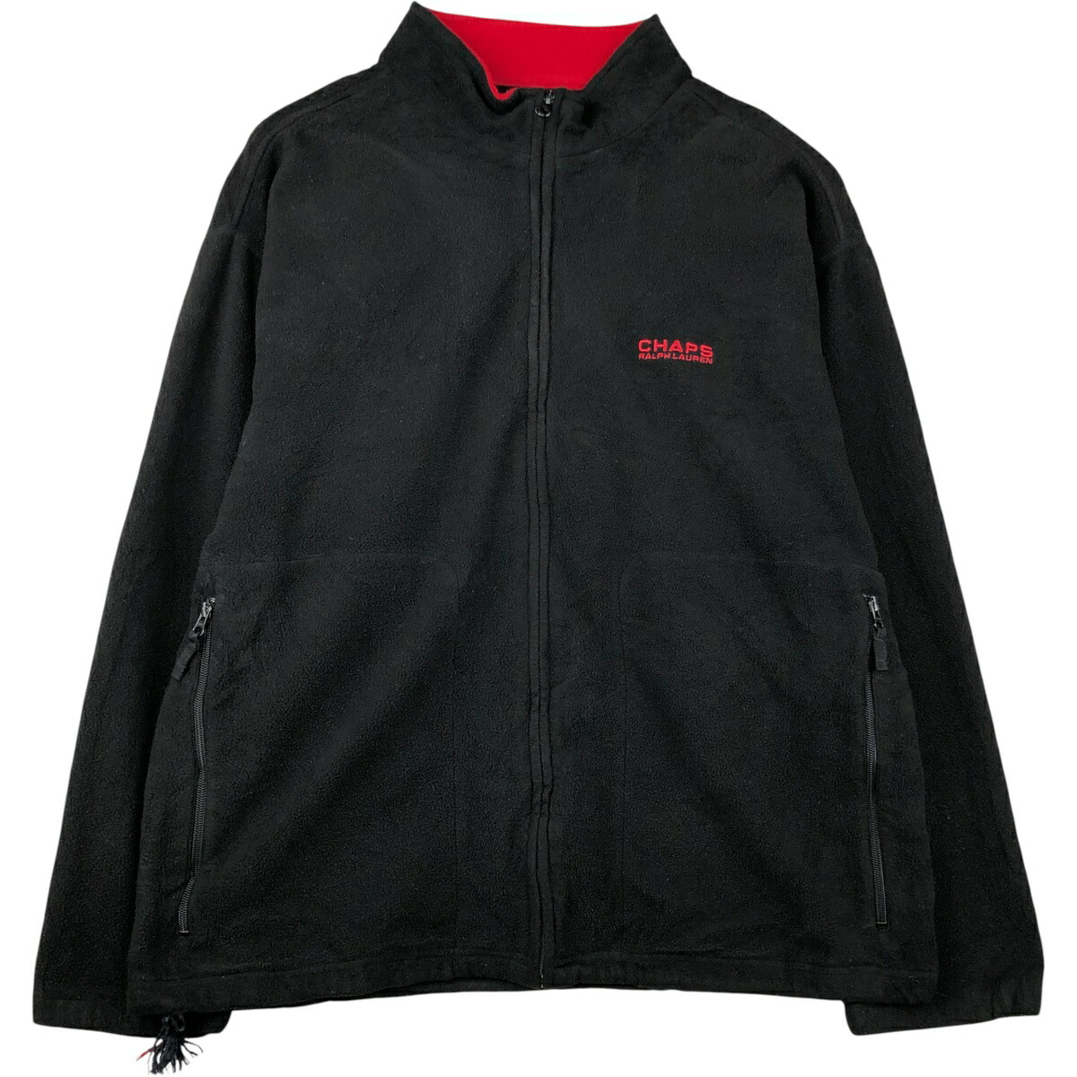 古着 ラルフローレン Ralph Lauren CHAPS チャップス フリースジャケット メンズXL相当 /eaa613951 【中古】 【260220】 ブラック系 春秋冬