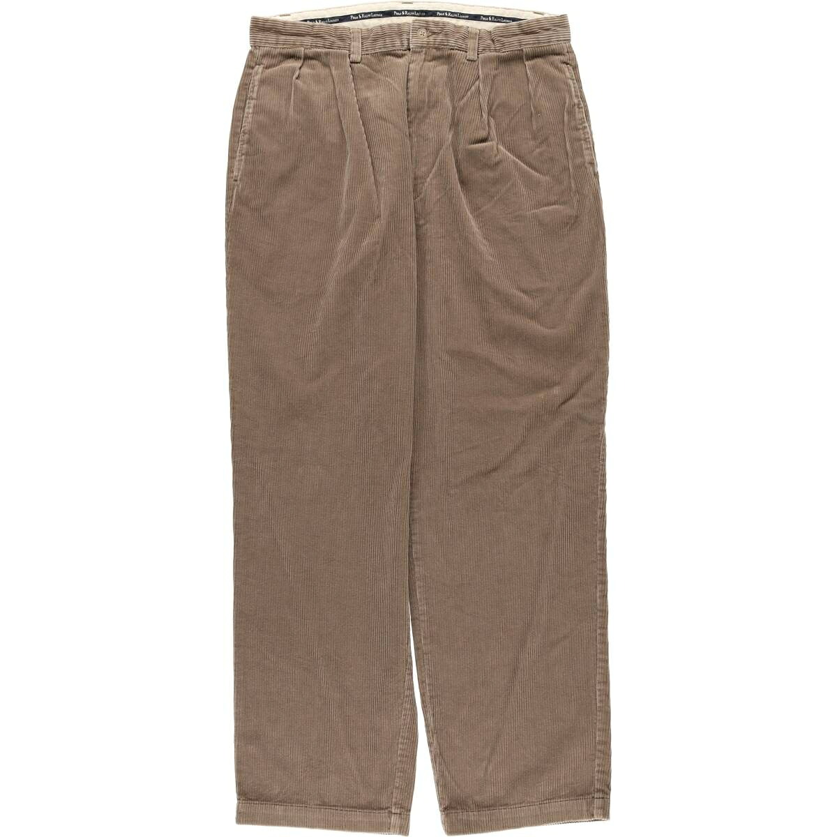 古着 ラルフローレン Ralph Lauren Polo Ralph Lauren ツータック コーデュロイパンツ メンズw35相当 /eaa613981 【中古】 【260222】 ベージュ系 春夏秋冬