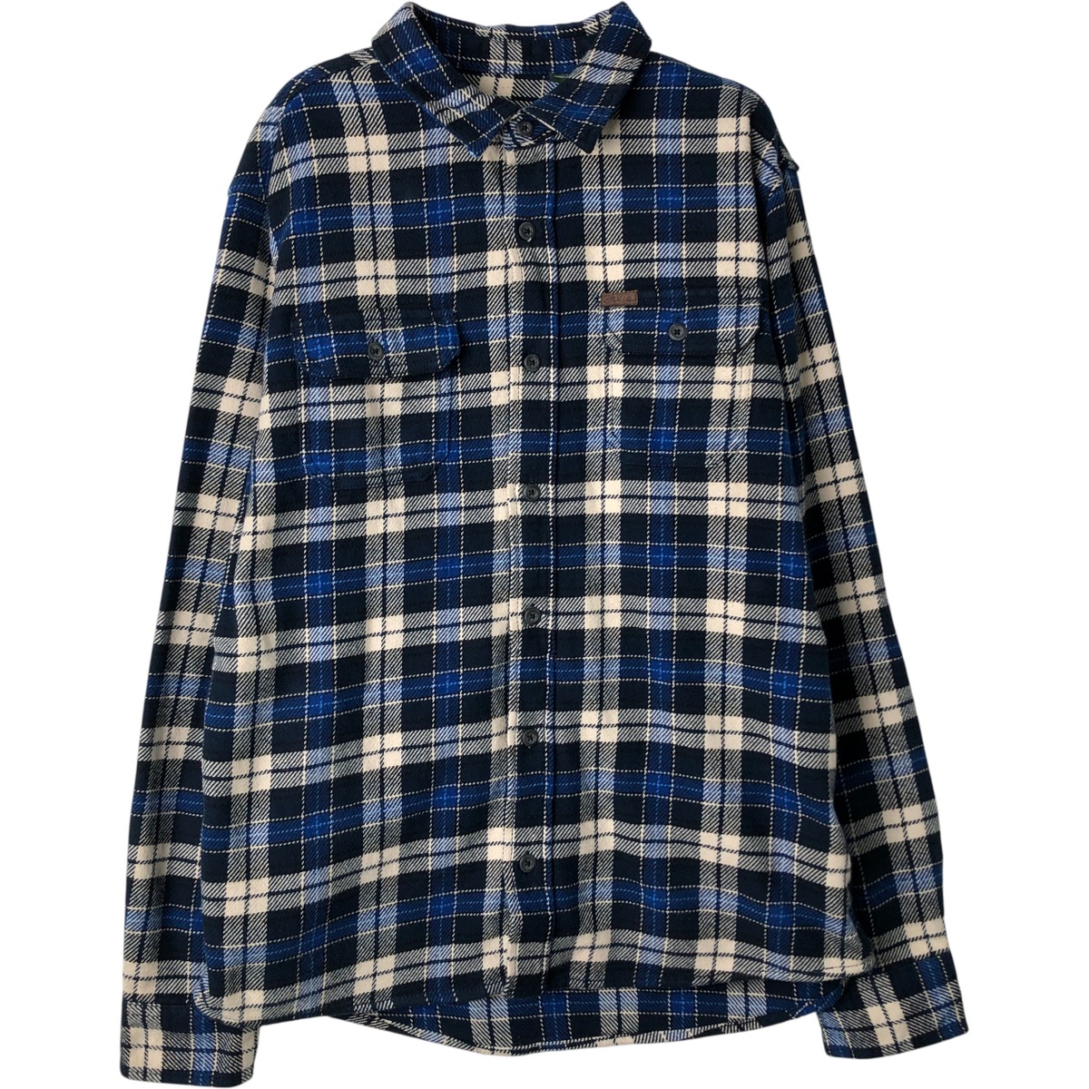 古着 オービス ORVIS 長袖 フランネルチェックシャツ メンズL相当 /eaa614087 【中古】 【260220】 ブルー系 春夏秋冬