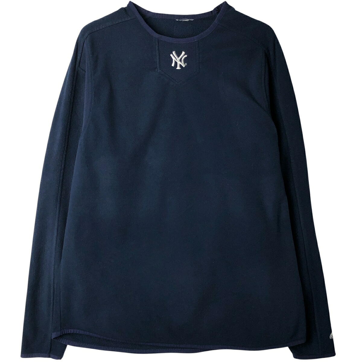 古着 マジェスティック Majestic MLB NEWYORK YANKEES ニューヨークヤンキース フリースプルオーバー メンズL相当 /eaa614182 【中古】 【260221】 ネイビー系 春秋冬 6,437円