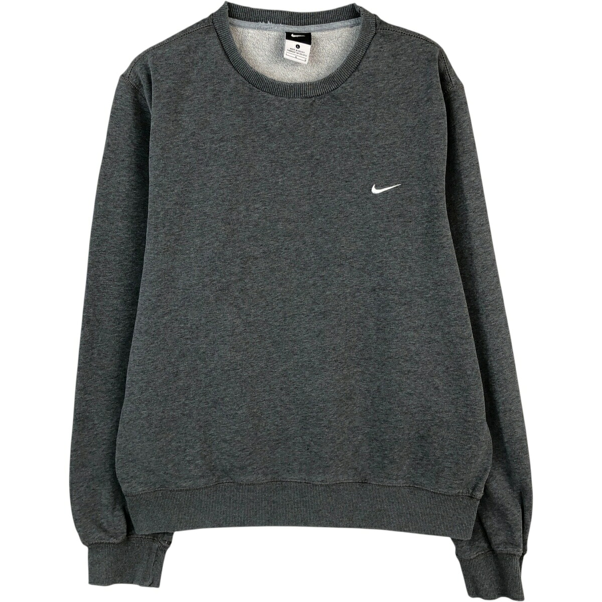 古着 ナイキ NIKE ワンポイントロゴスウェットシャツ トレーナー メンズL相当 /eaa614212 【中古】 【260309】 グレー系 春夏秋冬