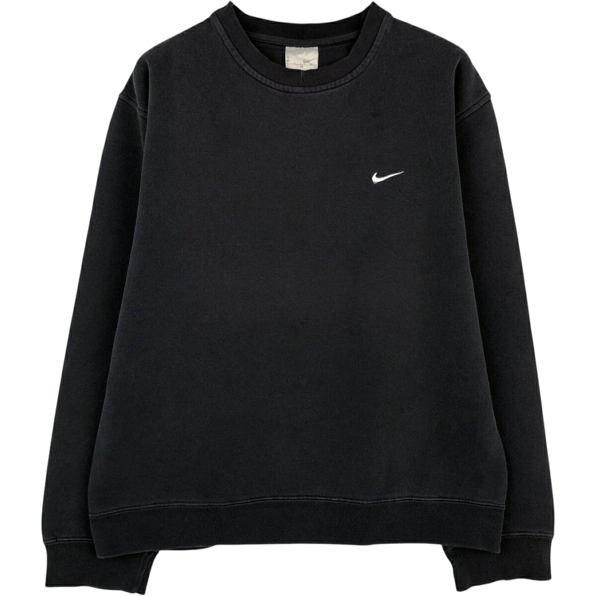 古着 00'S ナイキ NIKE ワンポイントロゴスウェットシャツ トレーナー カナダ製 メンズM相当 /eaa614215 【中古】 【260309】 ブラック系 春夏秋冬