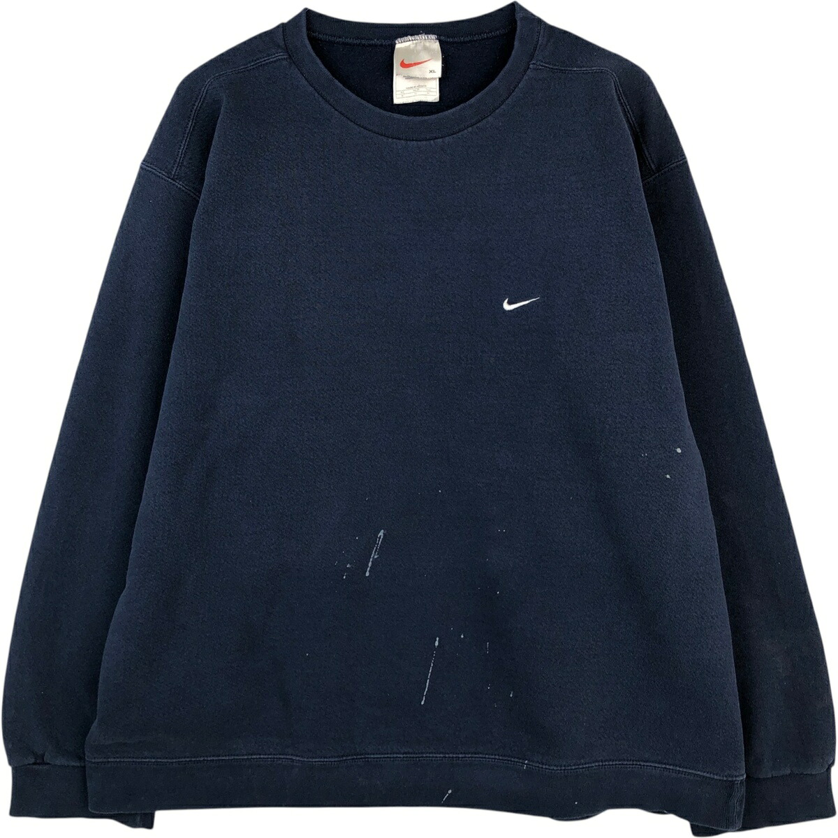 古着 90'S ナイキ NIKE ワンポイントロゴスウェットシャツ トレーナー メンズXL相当 ヴィンテージ /eaa614223 【中古】 【260309】 ネイビー系 春夏秋冬