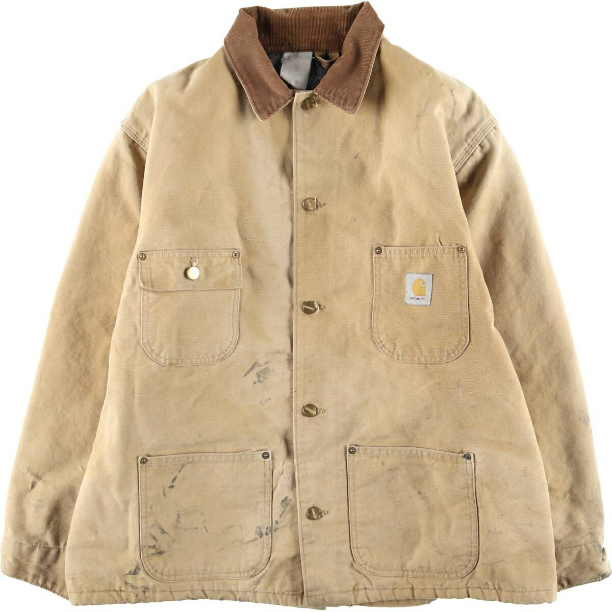 古着 カーハート Carhartt ミシガンチョアコート ダックカバーオール メンズXL相当 /eaa614243 【中古】 【260309】 ベージュ系 春秋冬