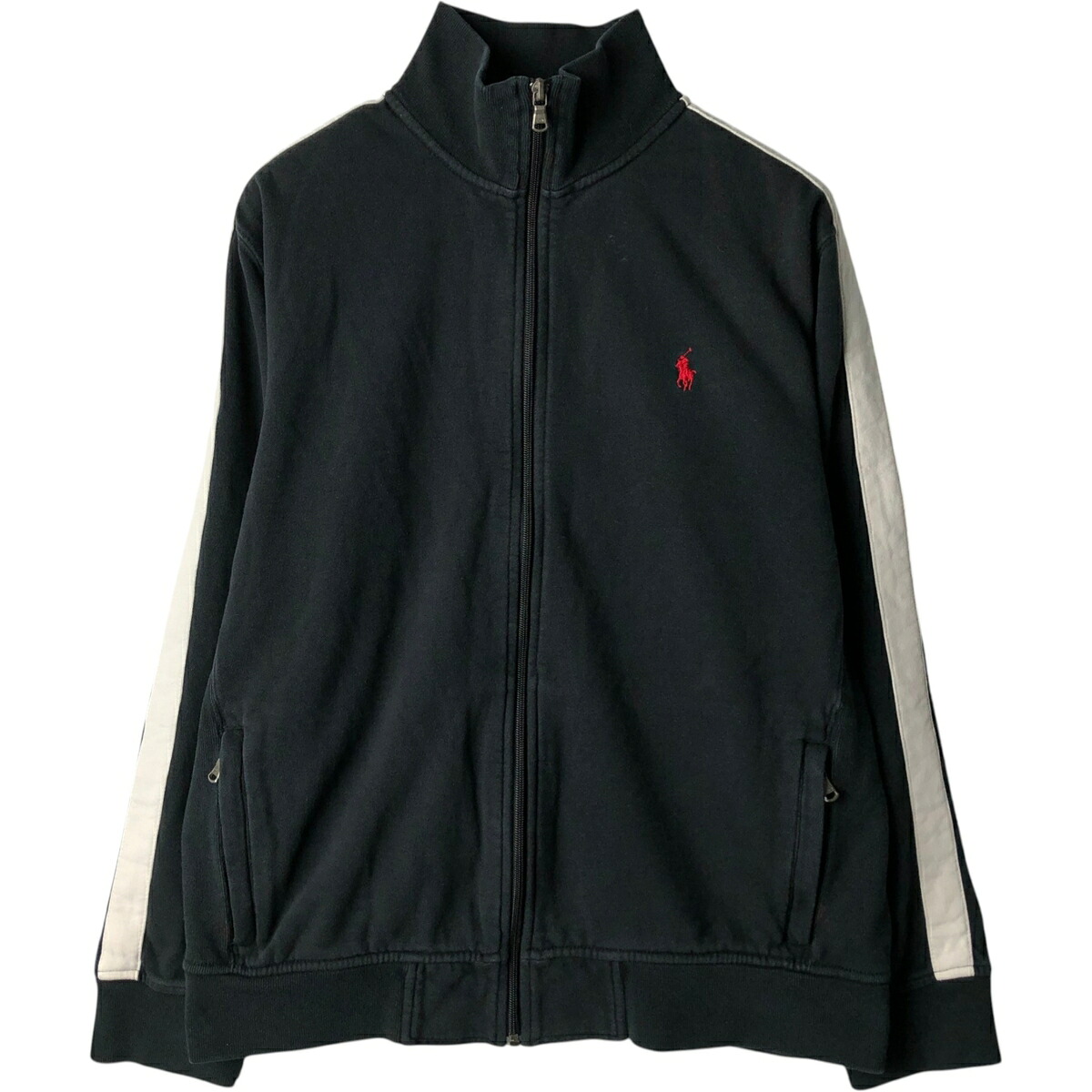 古着 ラルフローレン Ralph Lauren POLO by Ralph Lauren フルジップスウェットシャツ トレーナー メンズL相当 /eaa614355 【中古】 【260320】 ブラック系 春夏秋冬