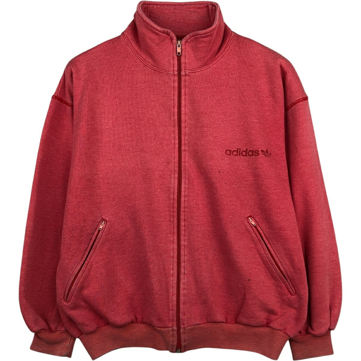 古着 80~90'S アディダス adidas フルジップスウェットシャツ トレーナー イタリア製 メンズL相当 ヴィンテージ /eaa614372 【中古】 【260320】 ピンク系 春夏秋冬 8,628円