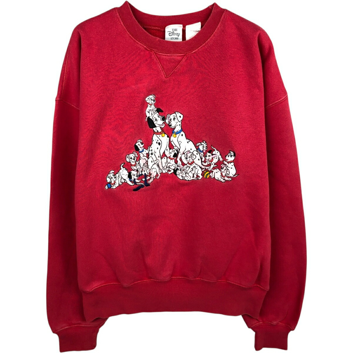 古着 Disney STORE One Hundred and One Dalmatians 101匹わんちゃん キャラクタースウェットシャツ トレーナー メンズL相当 ヴィンテージ /eaa614404 【中古】 【260314】 レッド系 春夏秋冬 9,979円