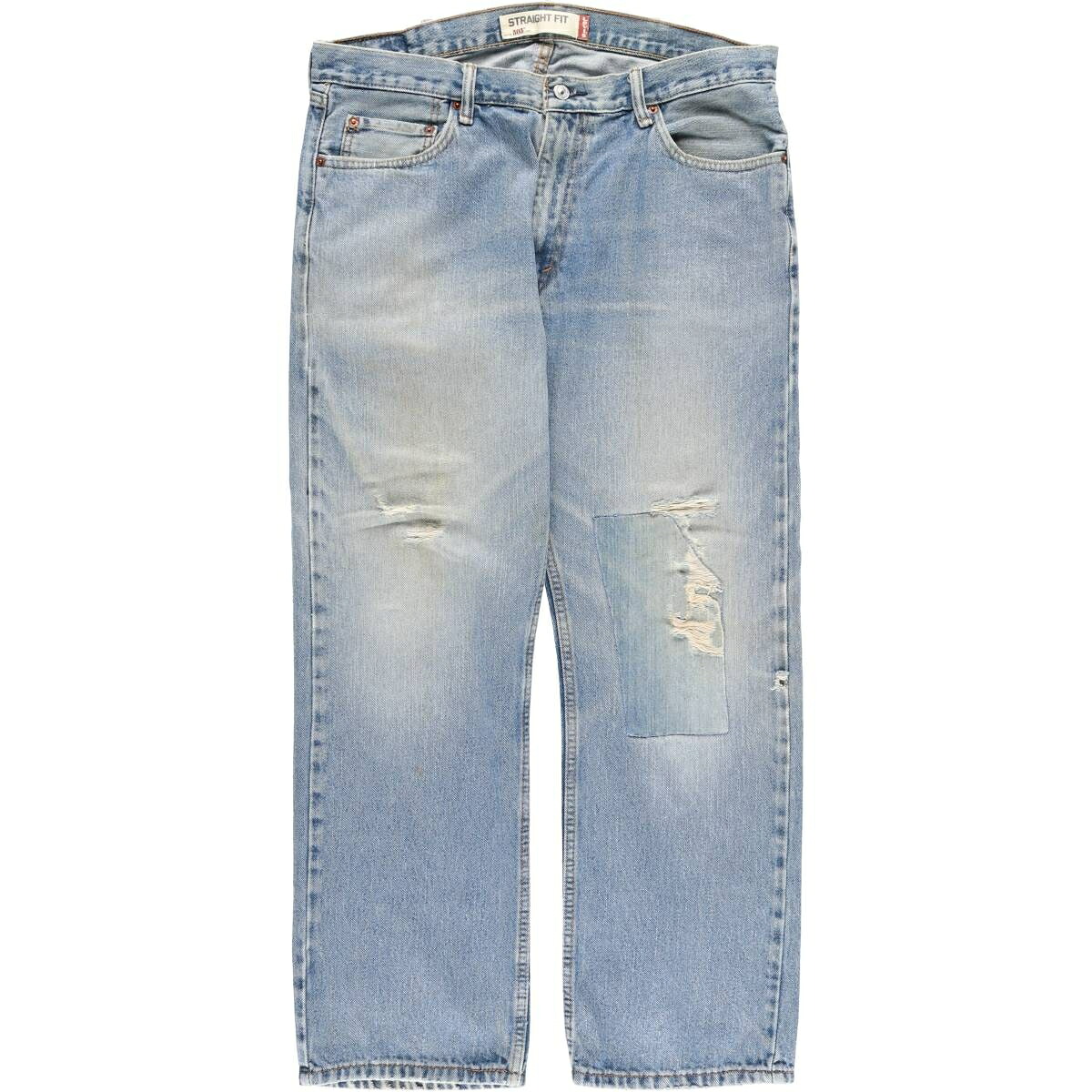 古着 リーバイス Levi's STRAIGHT FIT テーパードデニムパンツ メンズw37相当 ヴィンテージ /eaa614428 【中古】 【260314】 ブルー系 春夏秋冬