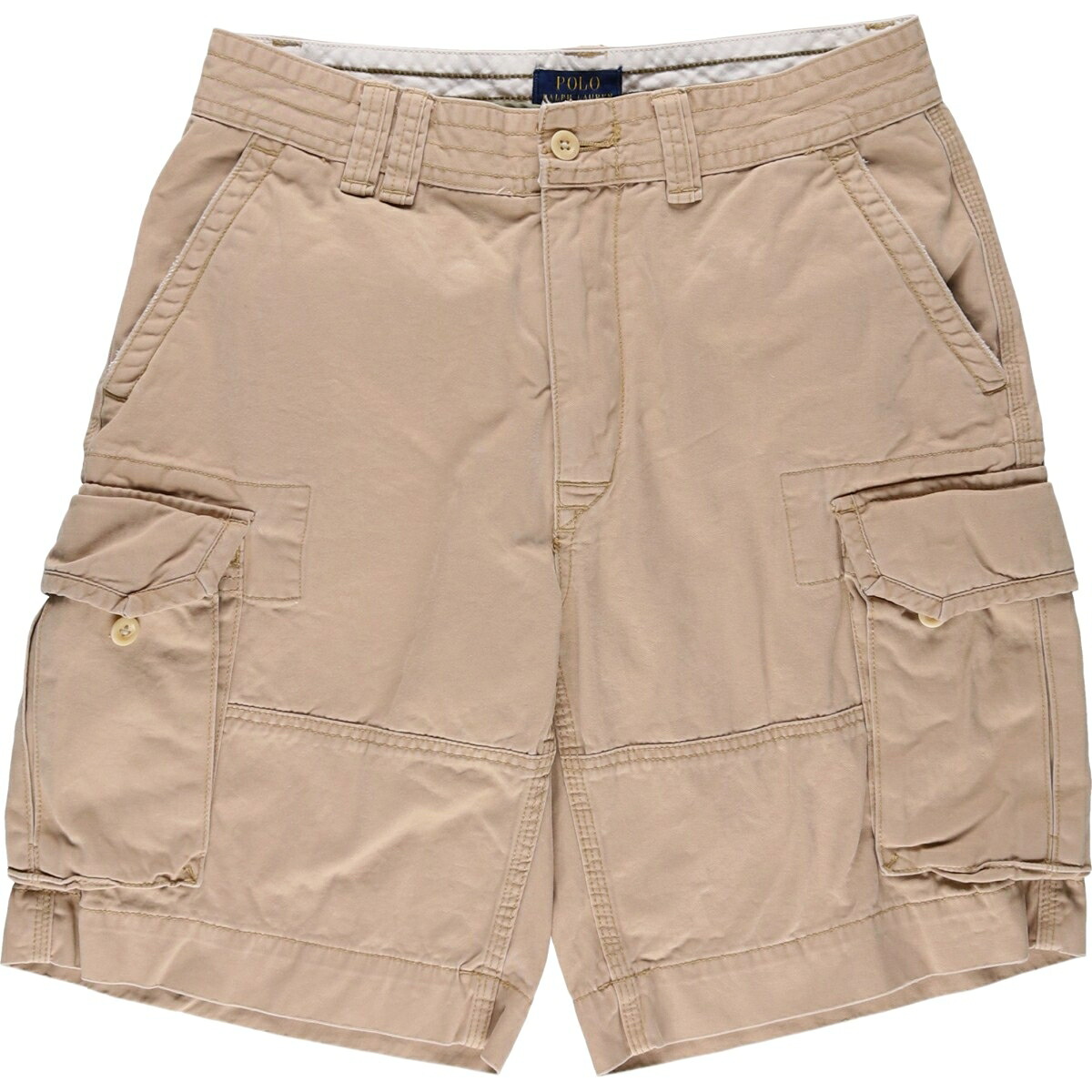 古着 ラルフローレン Ralph Lauren POLO RALPH LAUREN カーゴショーツ ハーフパンツ メンズw32相当 /eaa614592 【中古】 【260322】 ベージュ系 春夏秋