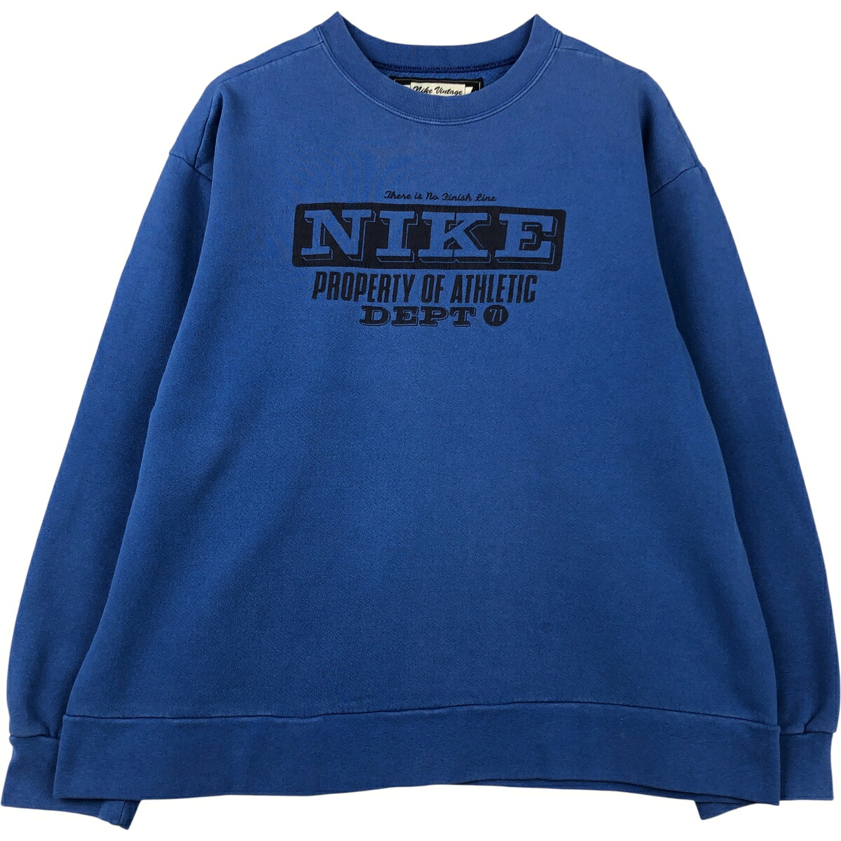 古着 ナイキ NIKE ロゴスウェットシャツ トレーナー USA製 メンズL相当 /eaa614770 【中古】 【260221】 ブルー系 春夏秋冬