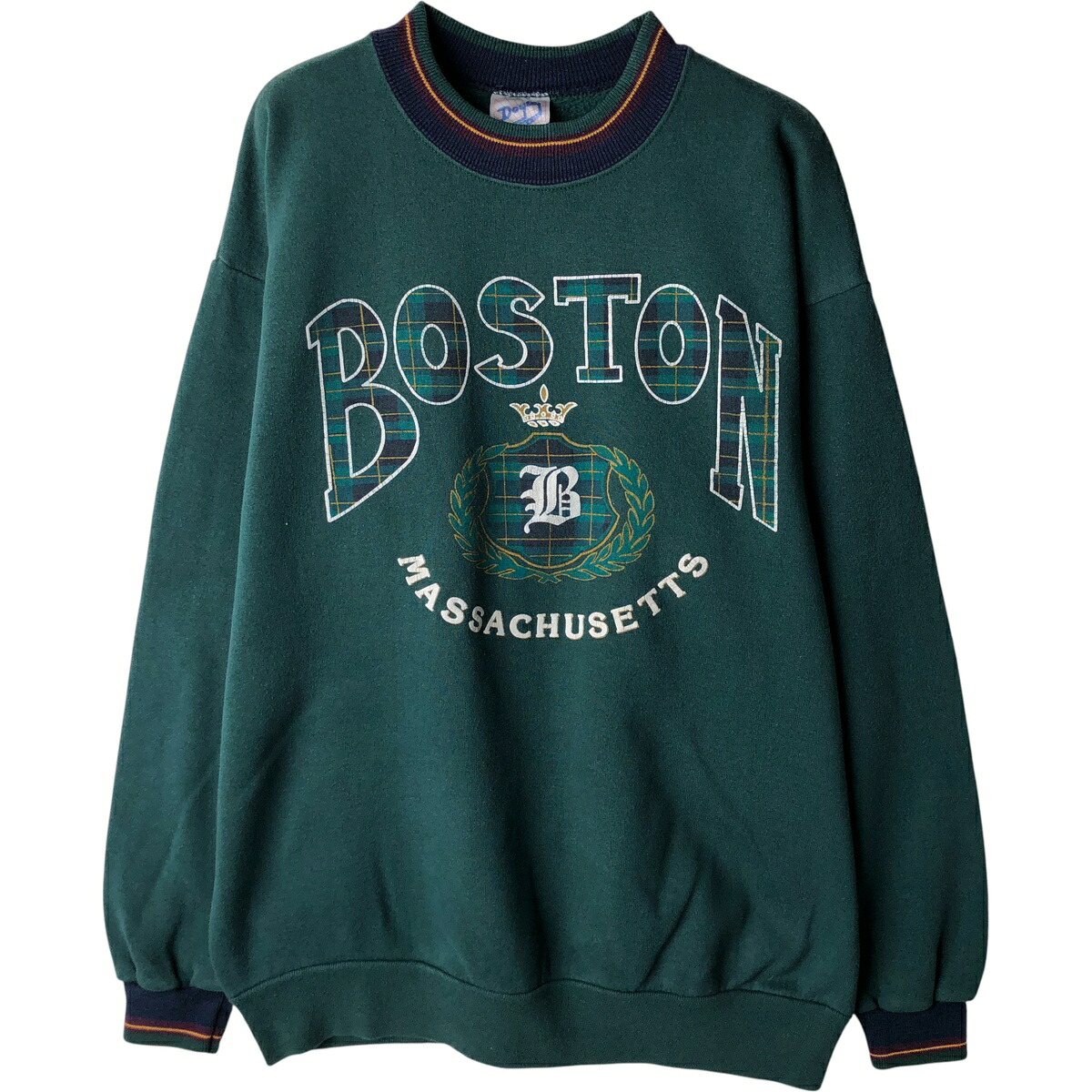 古着 DOYLE カレッジスウェットシャツ トレーナー USA製 メンズXL相当 /eaa614786 【中古】 【260222】 グリーン系 春夏秋冬