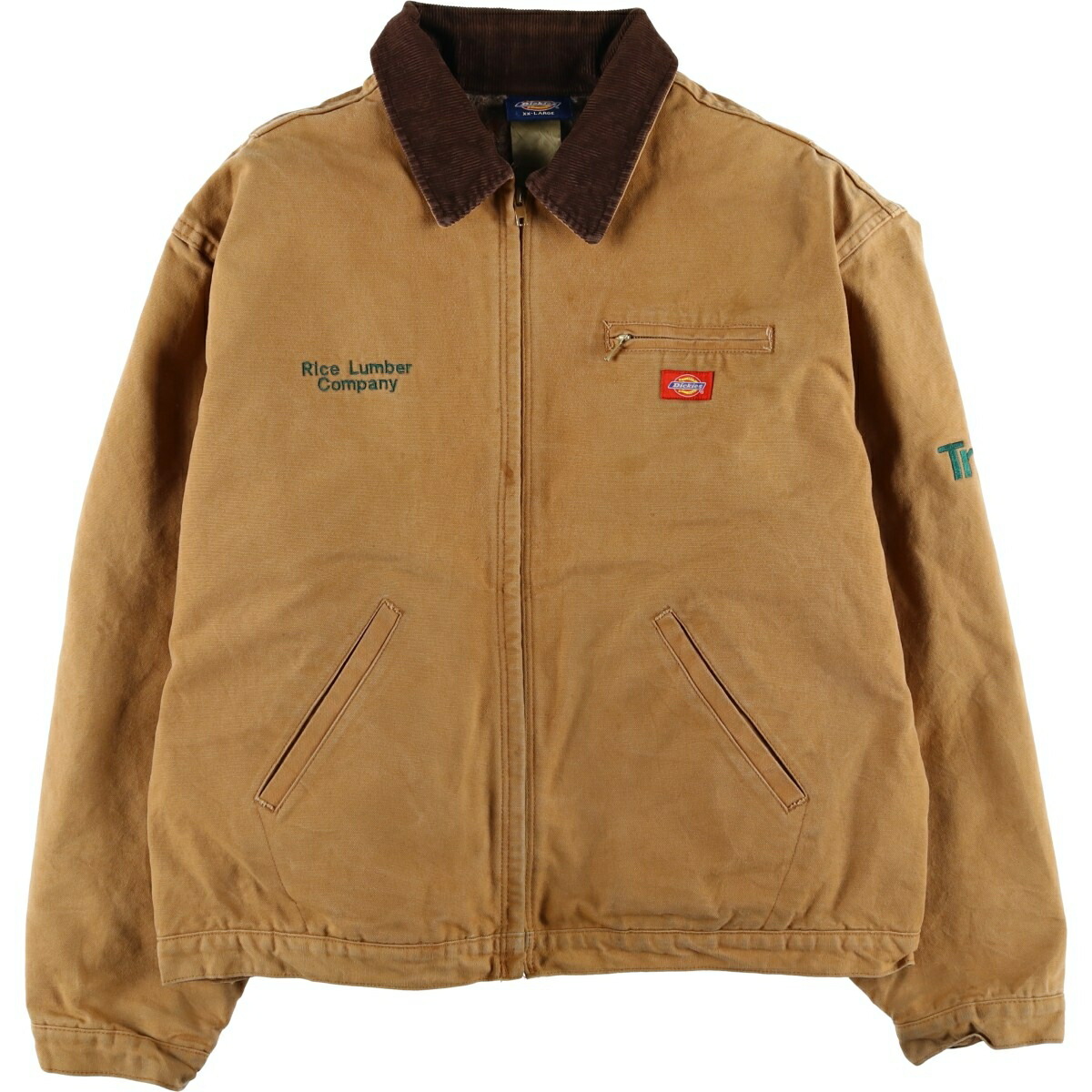 古着 ディッキーズ Dickies デトロイトジャケットタイプ 中綿入り ダックワークジャケット メンズXXL相当 /eaa614800 【中古】 【260216】 イエロー系 春秋冬