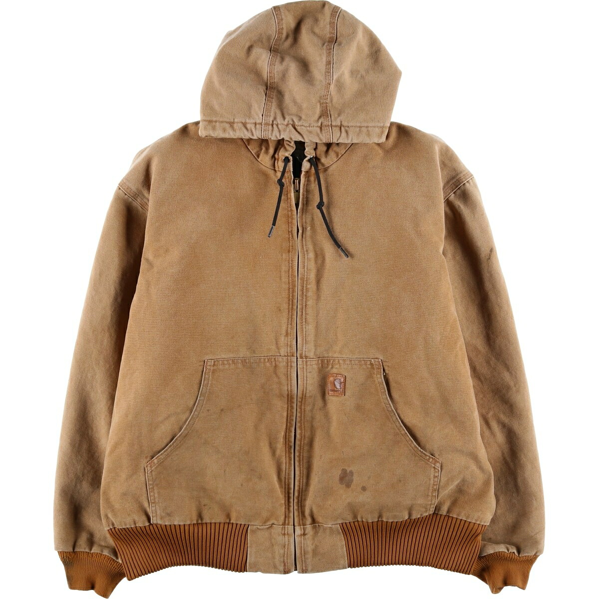 古着 カーハート Carhartt アクティブジャケット 中綿入り ダックフルジップパーカー メンズXL相当 /eaa614803 【中古】 【260216】 ブラウン系 春秋冬