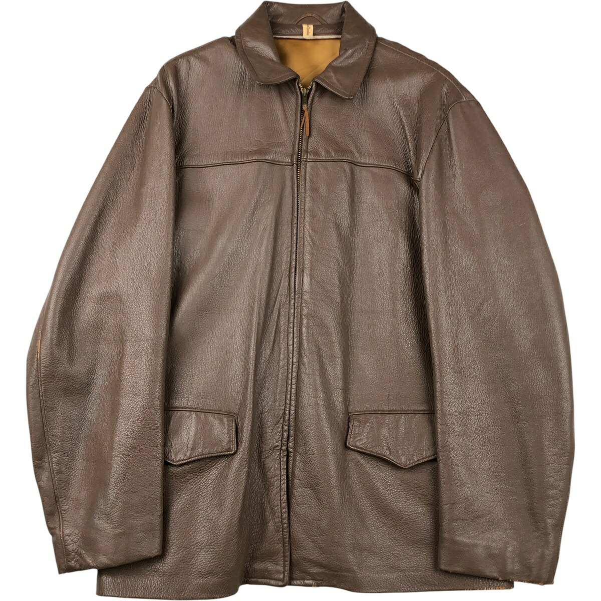 古着 Alvord Glove レザージャケット メンズL相当 ヴィンテージ /eaa615030 【中古】 【260221】 ベージュ系 春秋冬