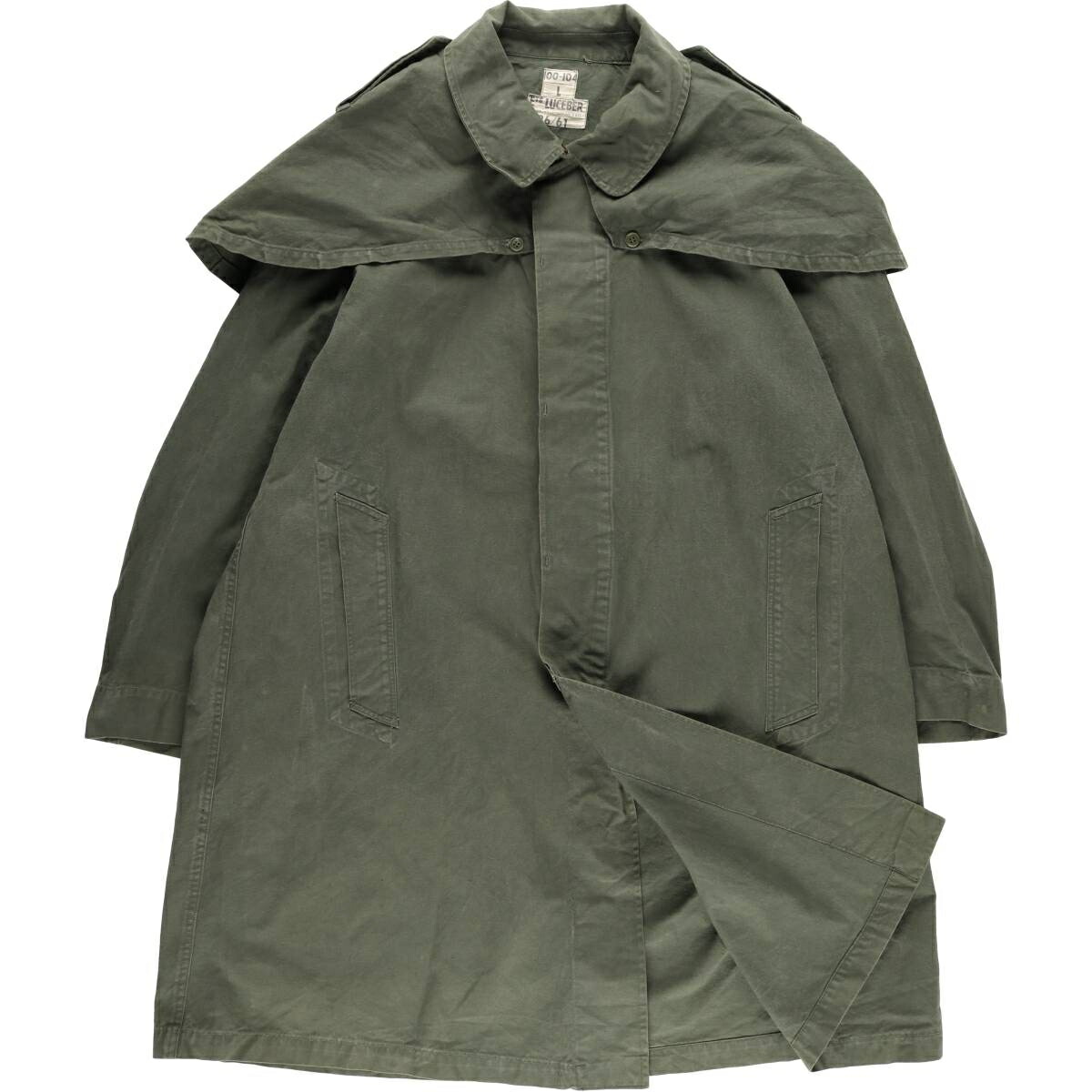 古着 フランス軍 フロックコート ミリタリー レインコート 100-104/L メンズL相当 ヴィンテージ /eaa615031 【中古】 【260226】 カーキ系 春秋冬