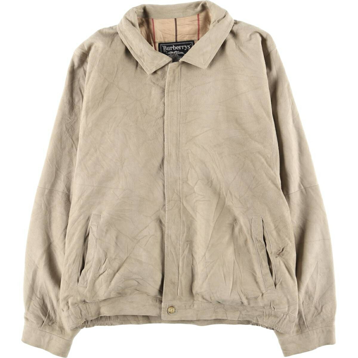 古着 バーバリー Burberry's スエードレザーブルゾン スペイン製 メンズM相当 /eaa615045 【中古】 【260222】 ベージュ系 春秋冬