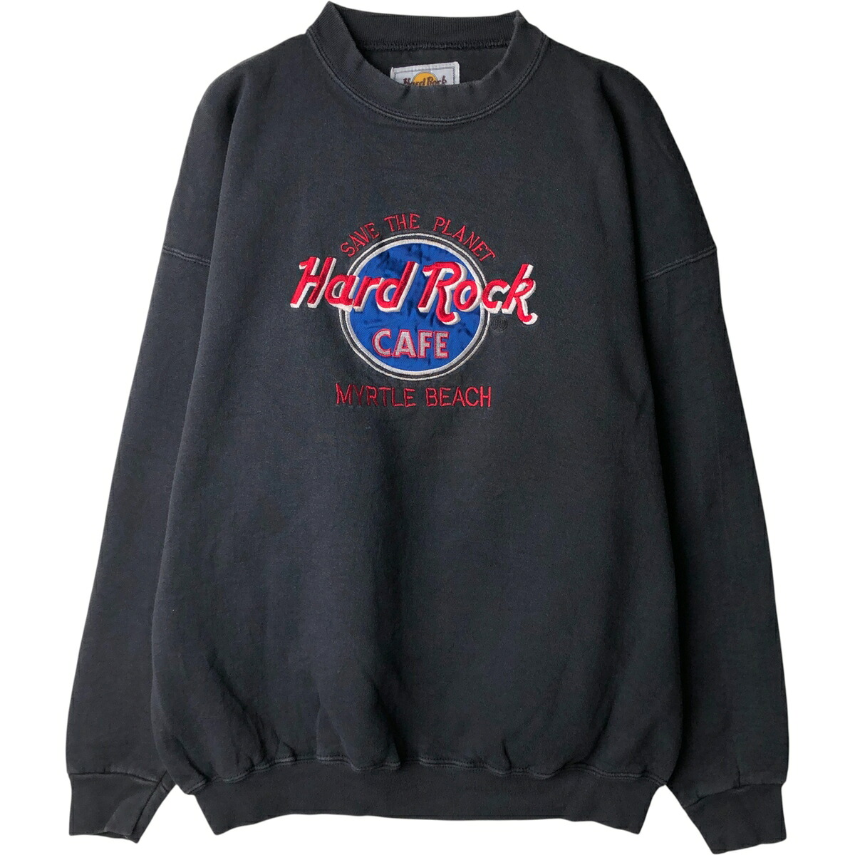 古着 90'S HARD ROCK CAFE ハードロックカフェ アドバタイジング スウェットシャツ トレーナー USA製 メンズXL相当 ヴィンテージ /eaa615120 【中古】 【260222】 ブラック系 春夏秋冬