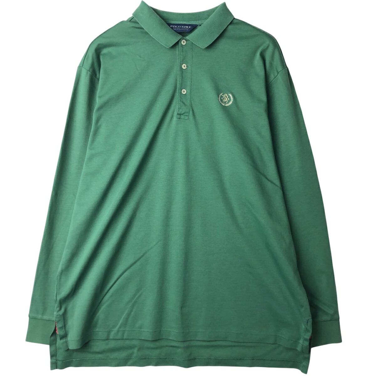 古着 ラルフローレン Ralph Lauren POLO GOLF ポロゴルフ 長袖 ポロシャツ メンズXL相当 /eaa615196 【中古】 【260224】 グリーン系 春夏秋