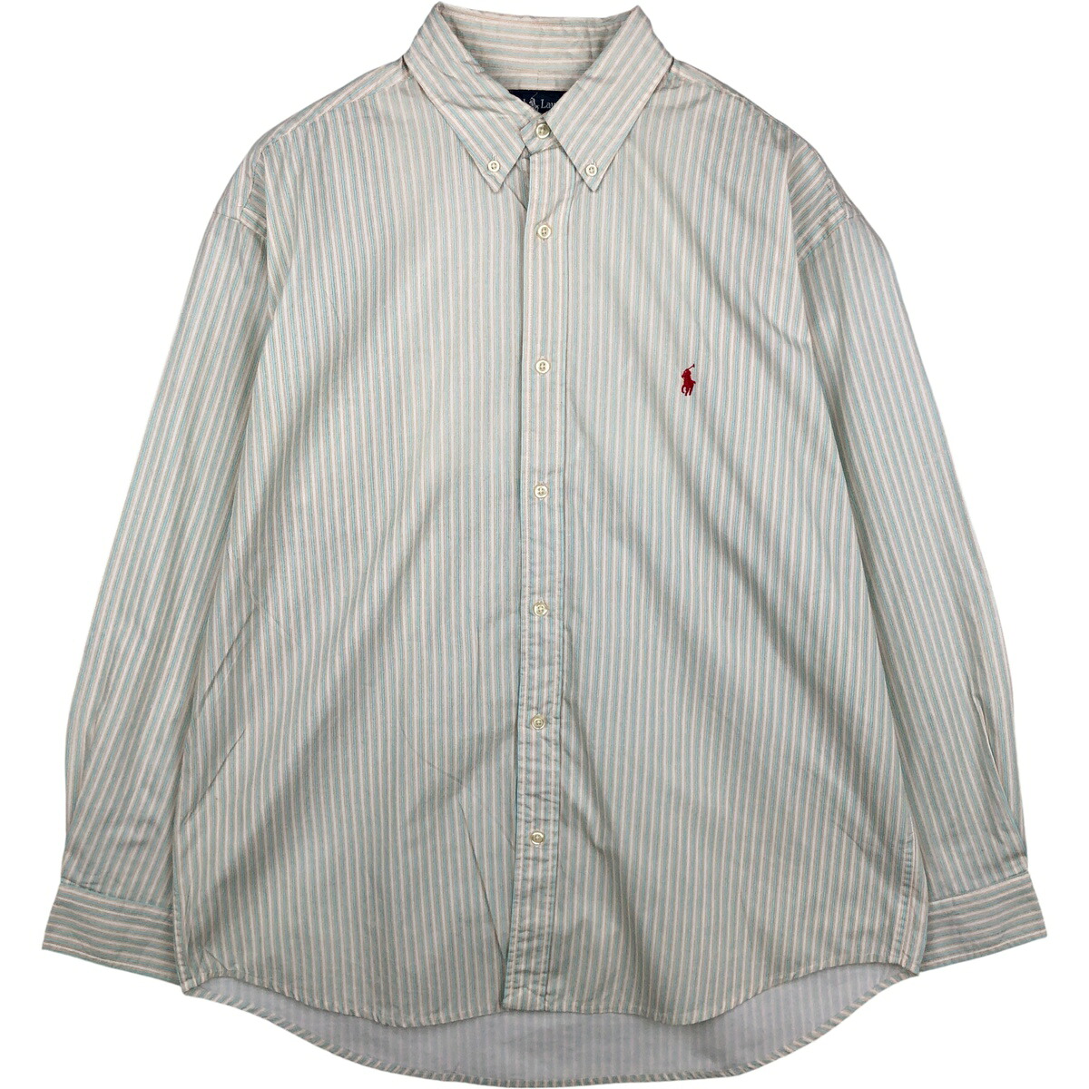 古着 ラルフローレン Ralph Lauren BLAKE 長袖 ボタンダウンストライプシャツ メンズXL相当 /eaa615263 【中古】 【260221】 【SS2606_10】｜古着屋JAM