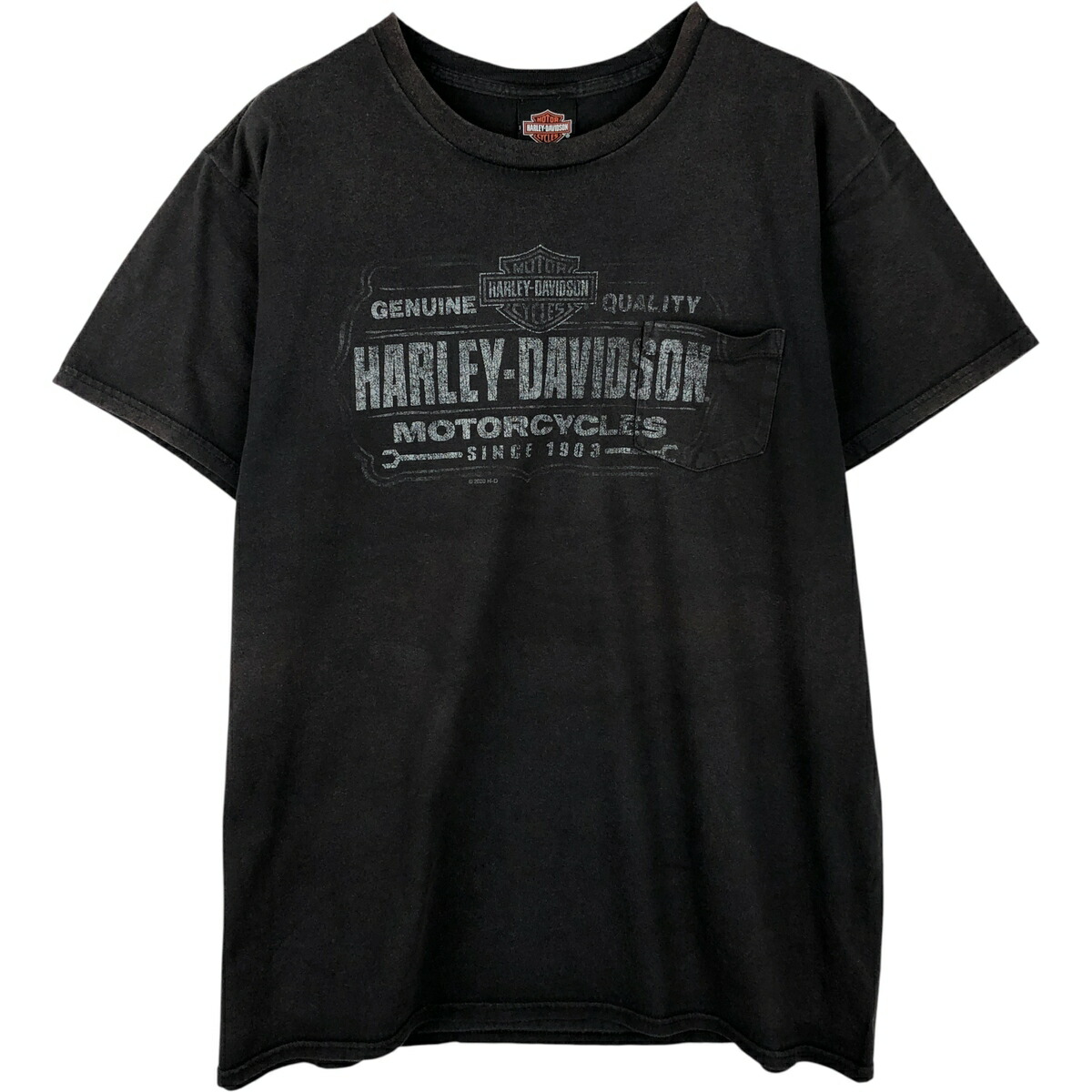 古着 ハーレーダビッドソン Harley-Davidson モーターサイクル バイクTシャツ メンズXL相当 /eaa615458 【中古】 【260223】 ブラック系 春夏秋