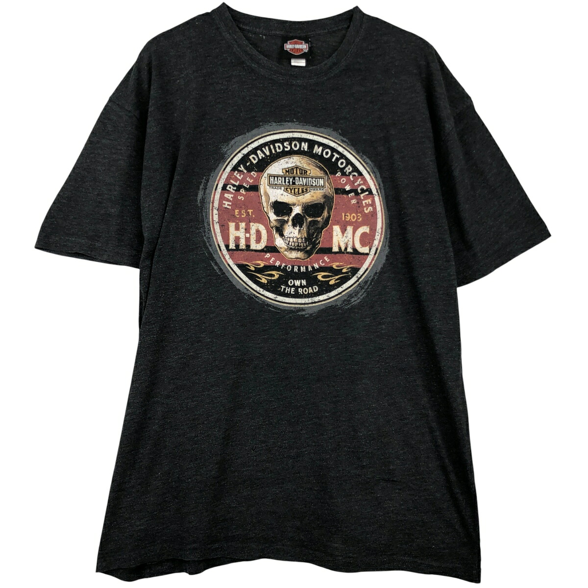 古着 ハーレーダビッドソン Harley-Davidson ドクロ柄 スカル柄 モーターサイクル バイクTシャツ メンズXL相当 /eaa615472 【中古】 【260223】 【SS2606_10｜古着屋JAM