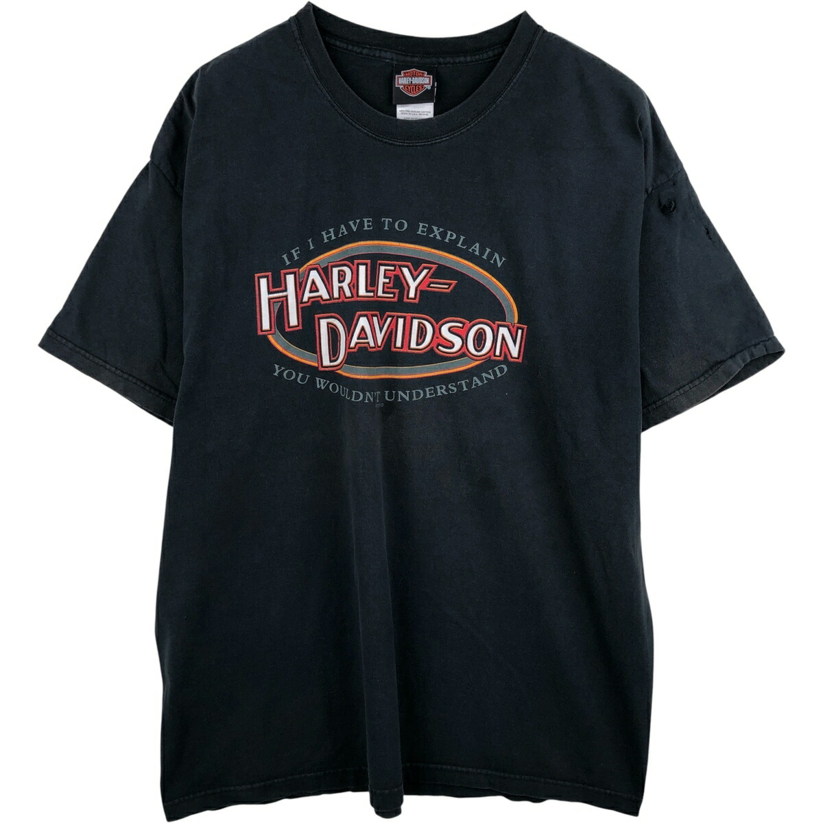 古着 00'S ハーレーダビッドソン Harley-Davidson モーターサイクル バイクTシャツ USA製 メンズXL相当 /eaa615501 【中古】 【260221】 ブラック系 春夏秋