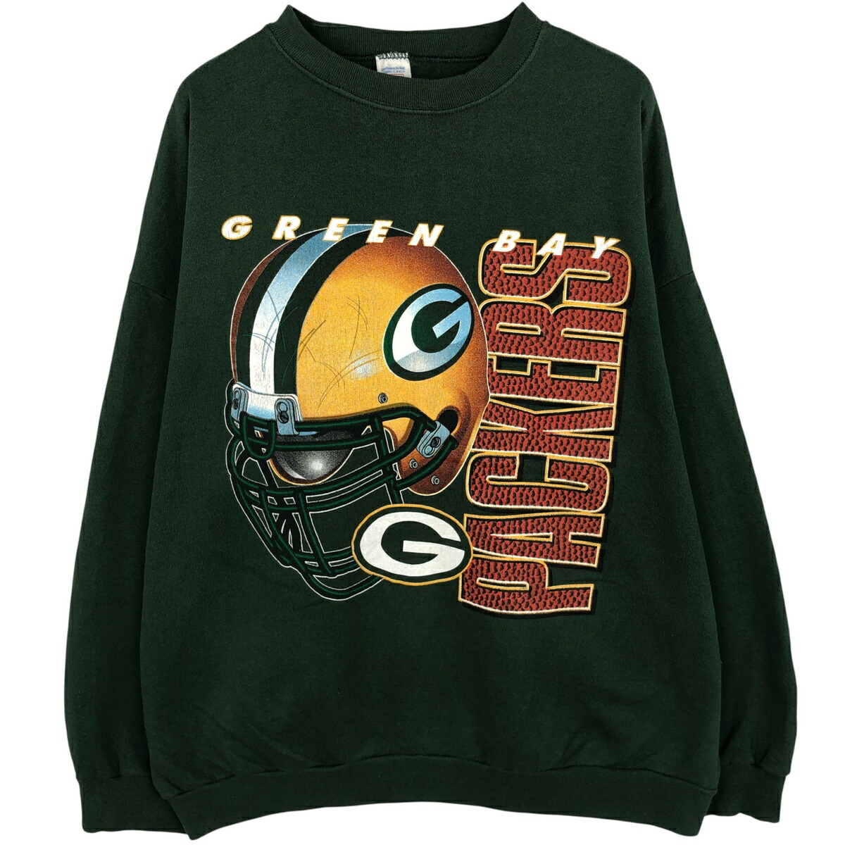 古着 90'S ロゴセブン LOGO7 NFL GREEN BAY PACKERS グリーンベイパッカーズ プリントスウェットシャツ トレーナー USA製 メンズXXL相当 ヴィンテージ /eaa615517 【中古】 【260223】 グリーン系 春夏秋冬