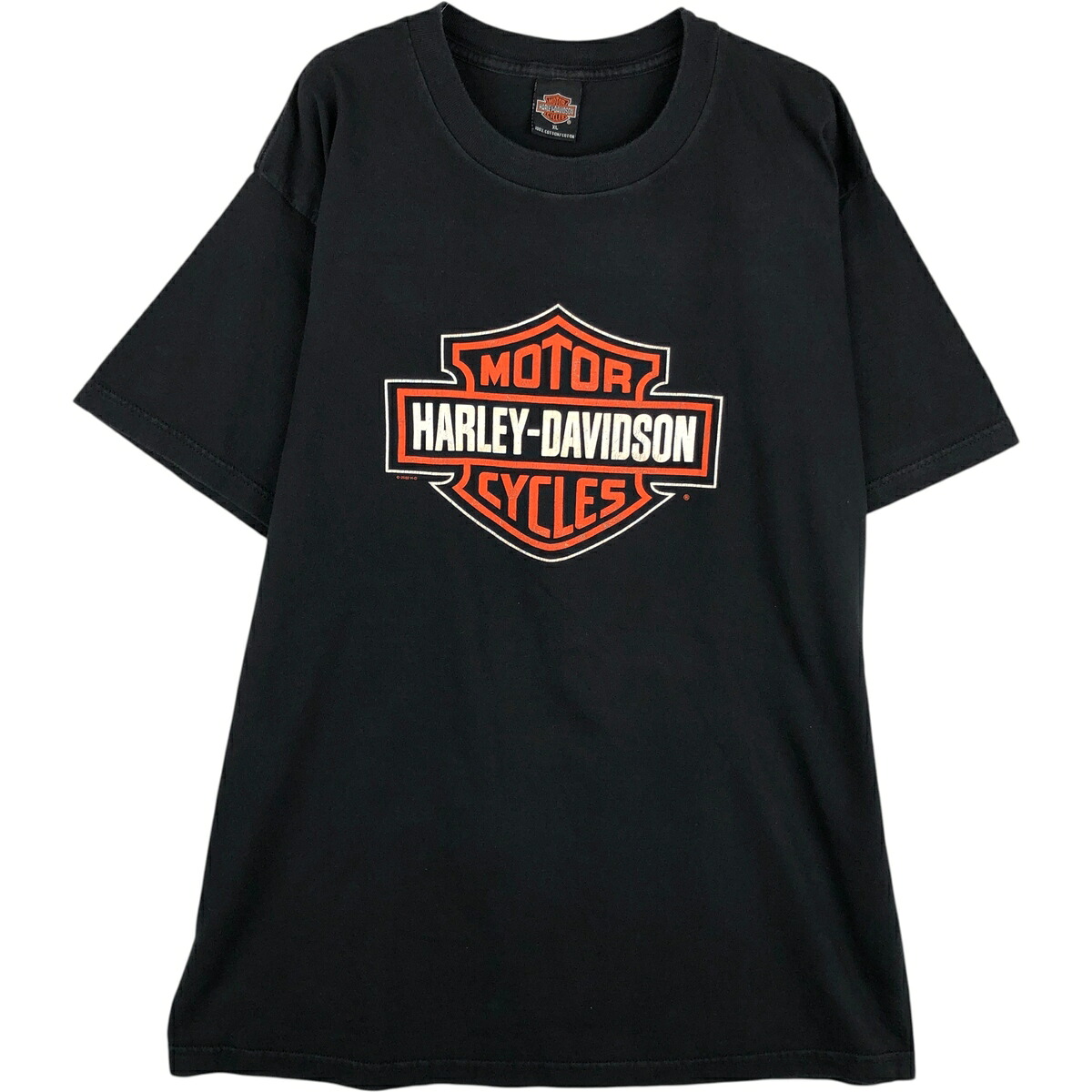 古着 00'S ハーレーダビッドソン Harley-Davidson エンジン モーターサイクル バイクTシャツ USA製 メンズXL相当 /eaa616184 【中古】 【260301】 ブラック系 春夏秋