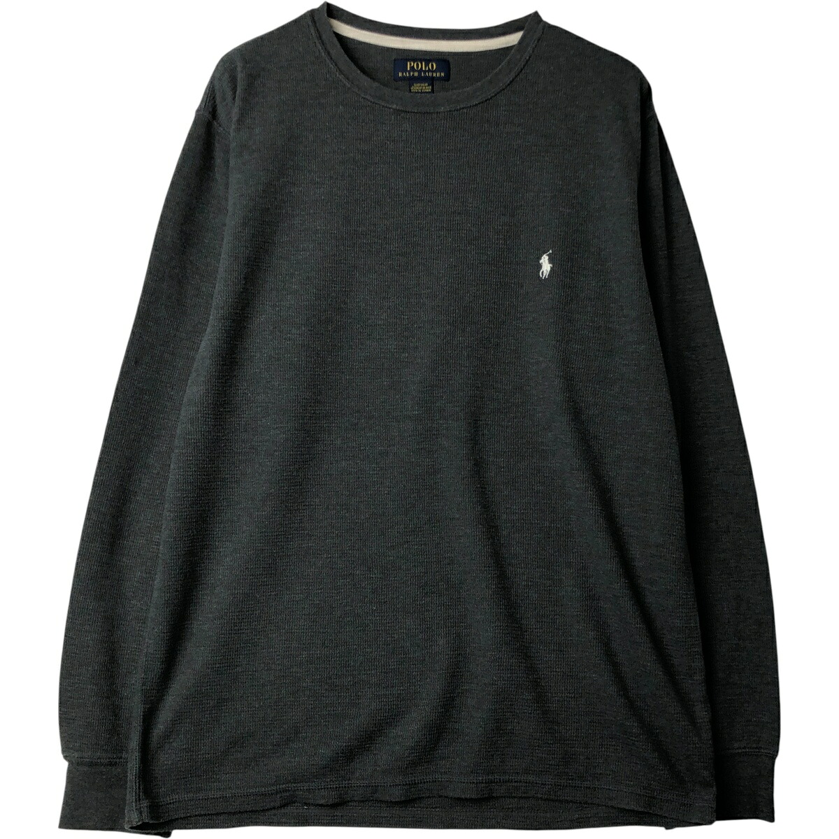古着 ラルフローレン Ralph Lauren POLO RALPH LAUREN SLEEPWEAR サーマルロングTシャツ メンズL相当 /eaa616215 【中古】 【260222】 グレー系 春夏秋