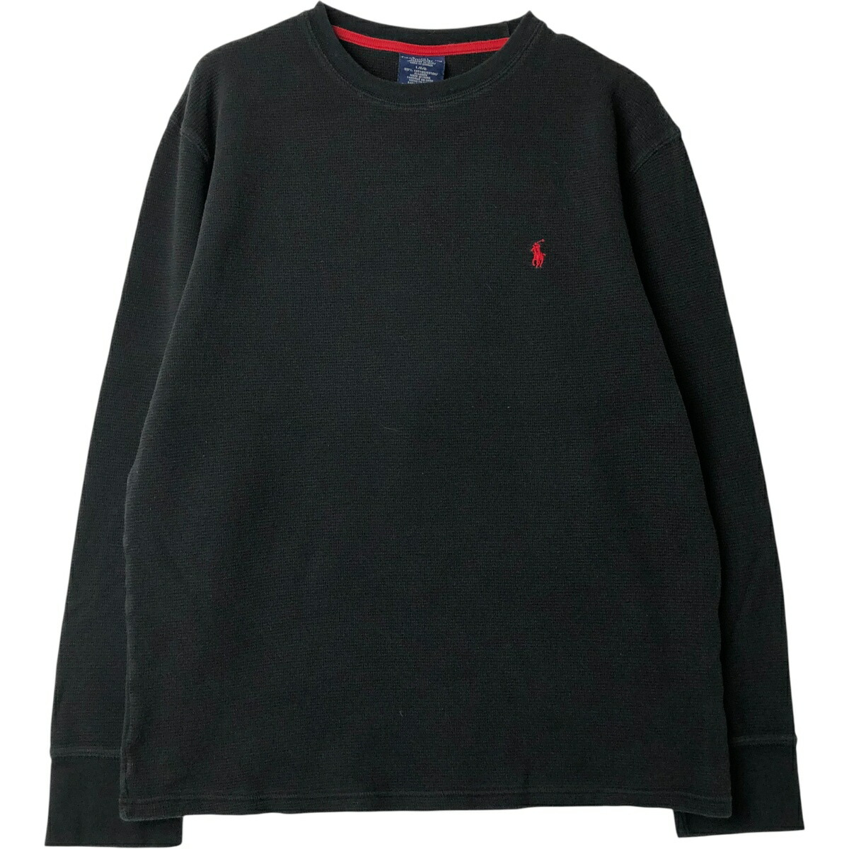 古着 ラルフローレン Ralph Lauren POLO RALPH LAUREN SLEEPWEAR サーマルロンT メンズL相当 /eaa616251 【中古】 【260223】 ブラック系 春夏秋