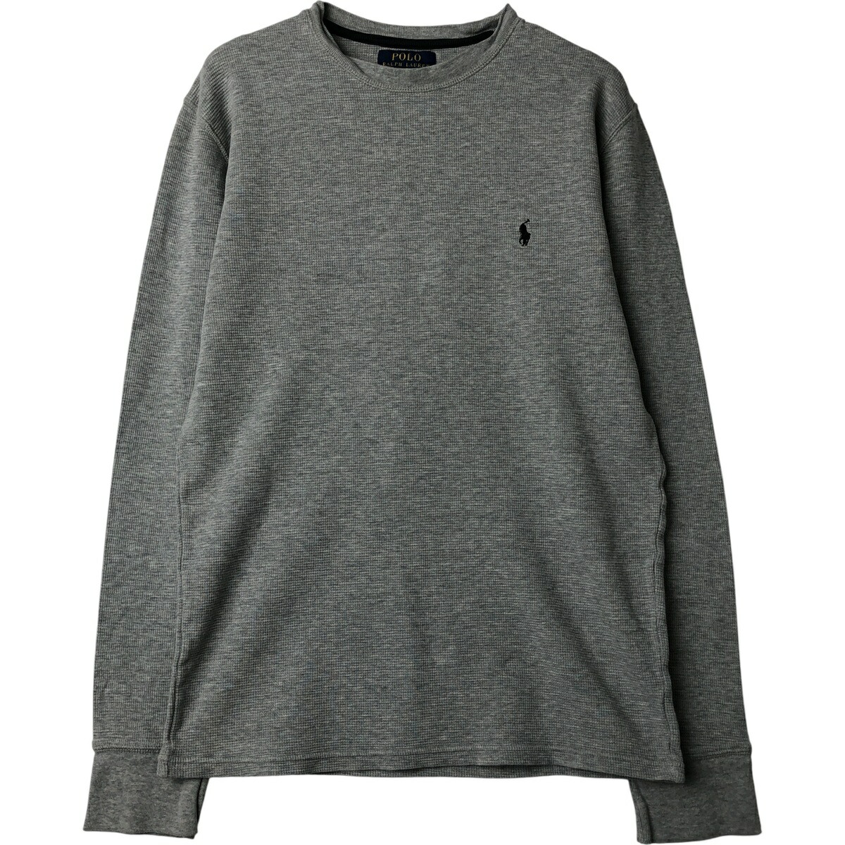 古着 ラルフローレン Ralph Lauren POLO RALPH LAUREN サーマルロンT ワッフル メンズM相当 /eaa616265 【中古】 【260222】 グレー系 春夏秋