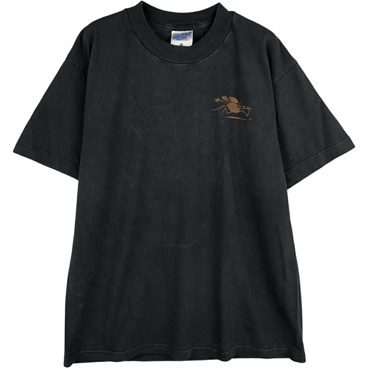 古着 00'S ギルダン GILDAN HEAVY WEIGHT COTTON プリントTシャツ メンズL相当 /eaa616527 【中古】 【260302】 ブラック系 春夏秋
