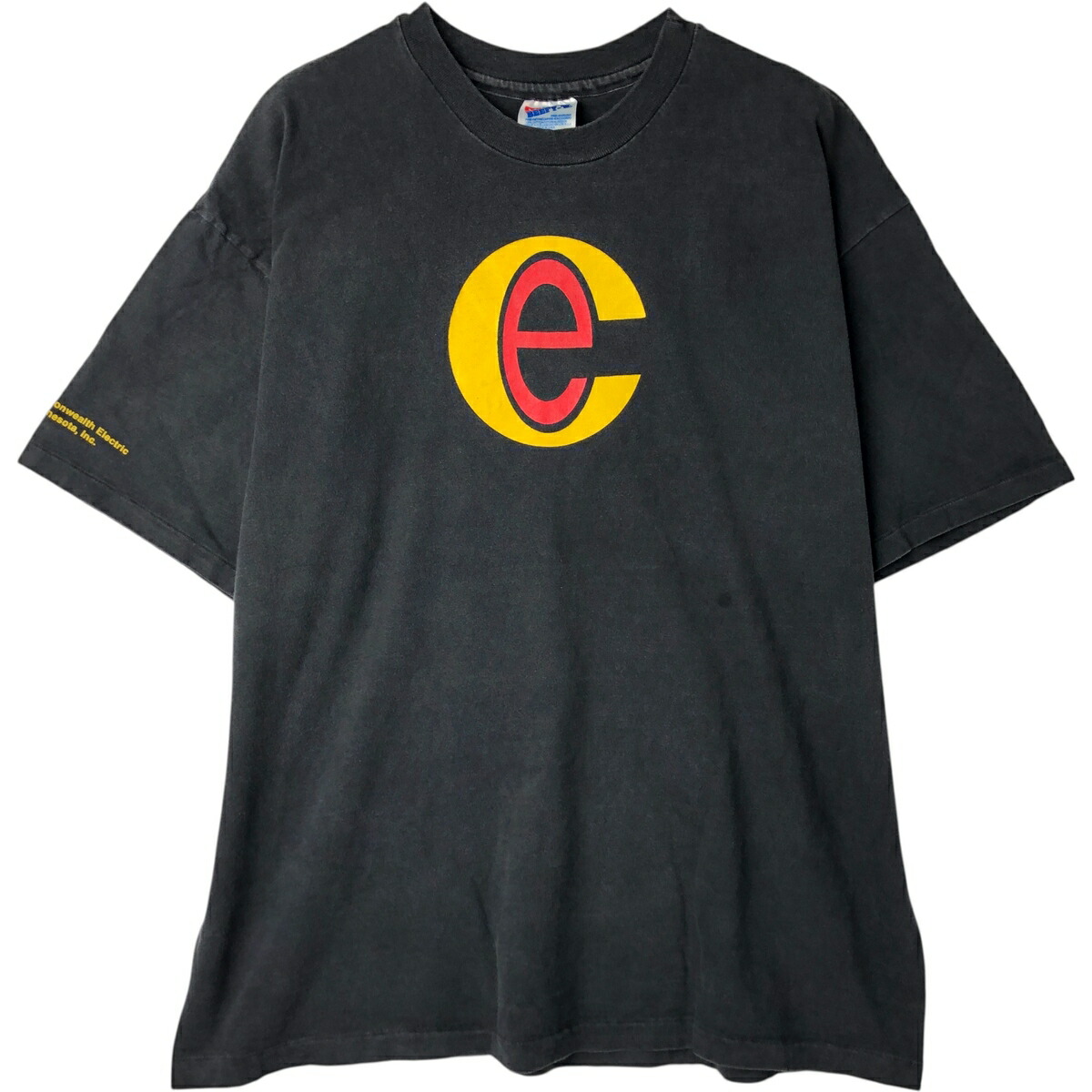 古着 90'S ヘインズ Hanes BEEFY-T アドバタイジングTシャツ USA製 メンズXL相当 ヴィンテージ /eaa616551 【中古】 【260302】 ブラック系 春夏秋