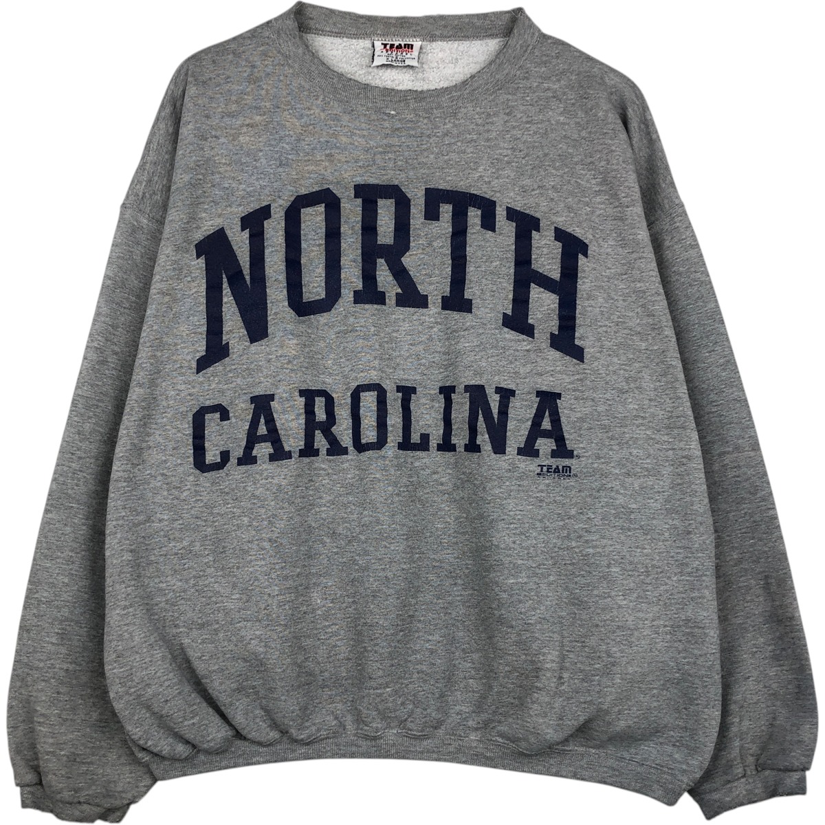 古着 90'S TEAM EDITION NORTH CAROLINA ノースカロライナ大学 カレッジスウェットシャツ トレーナー USA製 メンズXL相当 ヴィンテージ /eaa616575 【中古】 【260302】 グレー系 春夏秋冬