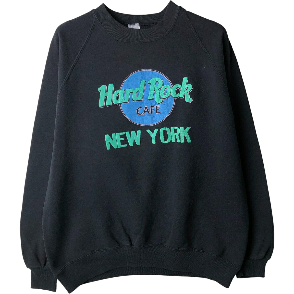 古着 80~90'S ジャージーズ Jerzees HARD ROCK CAFE ハードロックカフェ アドバタイジング スウェットシャツ トレーナー USA製 メンズXL相当 ヴィンテージ /eaa616601 【中古】 【260223】 ブラック系 春夏秋冬
