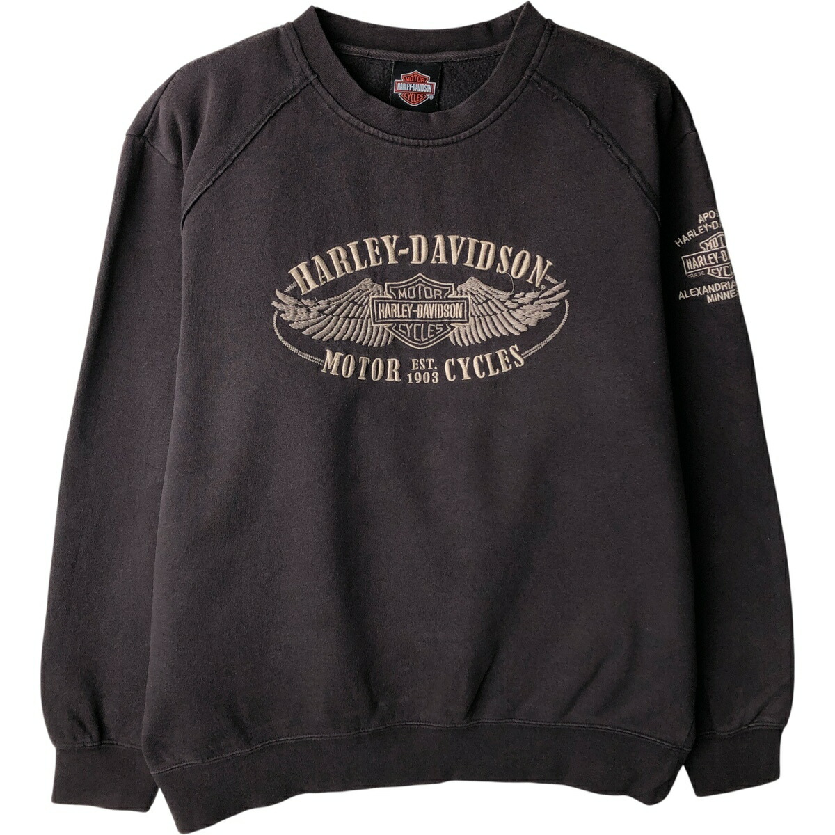 古着 ハーレーダビッドソン Harley-Davidson アドバタイジング スウェットシャツ トレーナー メンズM相当 /eaa616604 【中古】 【260223】 ブラウン系 春夏秋冬 7,814円