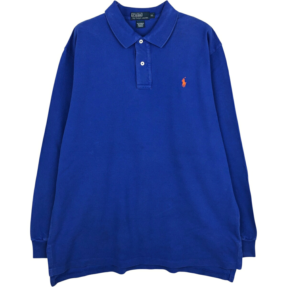 古着 ラルフローレン Ralph Lauren POLO by Ralph Lauren 長袖 ポロシャツ メンズXL相当 /eaa616672 【中古】 【260227】 ブルー系 春夏秋