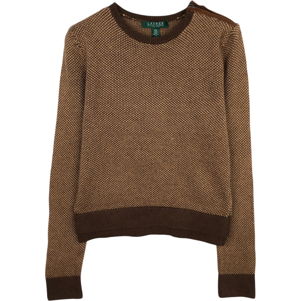 古着 ラルフローレン Ralph Lauren LAUREN ローレン バーズアイ柄 コットンニットセーター レディースM相当 /eaa616862 【中古】 【260302】 【Elulu/エルル】 【SS2606_10】|古着屋JAM