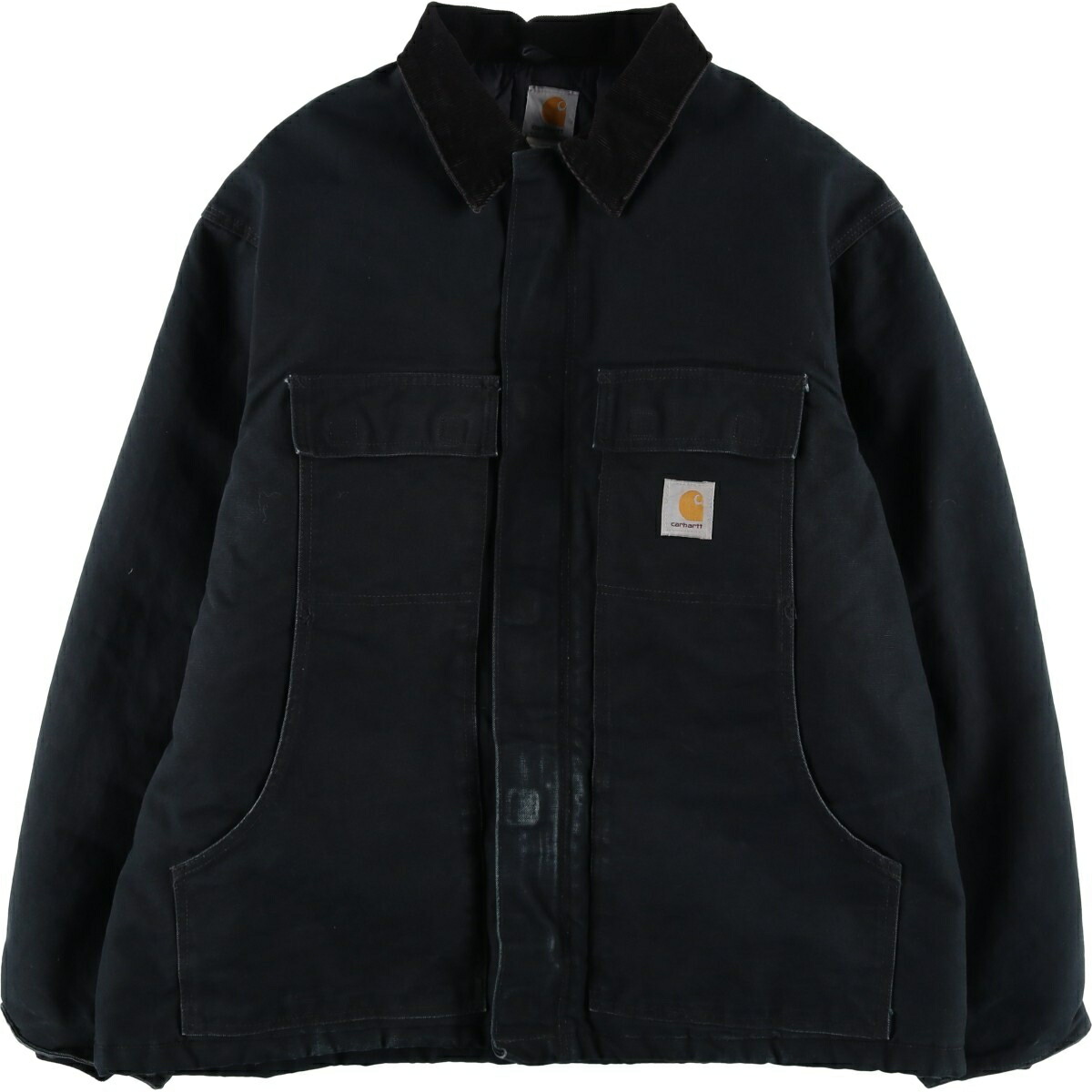 古着 00'S カーハート Carhartt トラディショナルコート 中綿入り ダックワークジャケット メンズXXL相当 /eaa616868 【中古】 【260227】 ブラック系 春秋冬