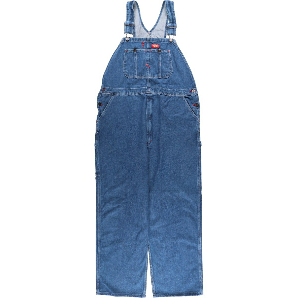 古着 ディッキーズ Dickies デニムオーバーオール メンズw39相当 /eaa617081 【中古】 【260314】 ブルー系 春夏秋冬