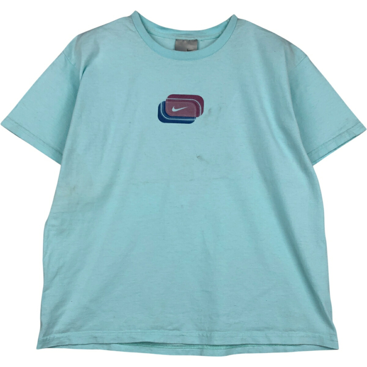 古着 00'S ナイキ NIKE ロゴプリントTシャツ レディースL相当 /eaa617685 【中古】 【260305】 【Elulu/エルル】 ブルー系 春夏秋