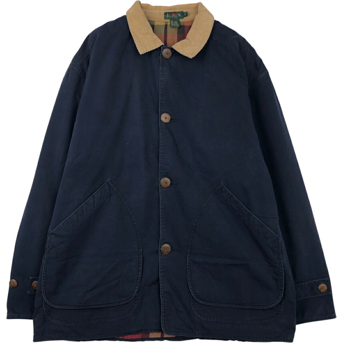 古着 90'S ジェイクルー J.Crew ハンティングジャケット メンズL相当 /eaa617861 【中古】 【260307】 【GR-NV】 ネイビー系 春秋冬