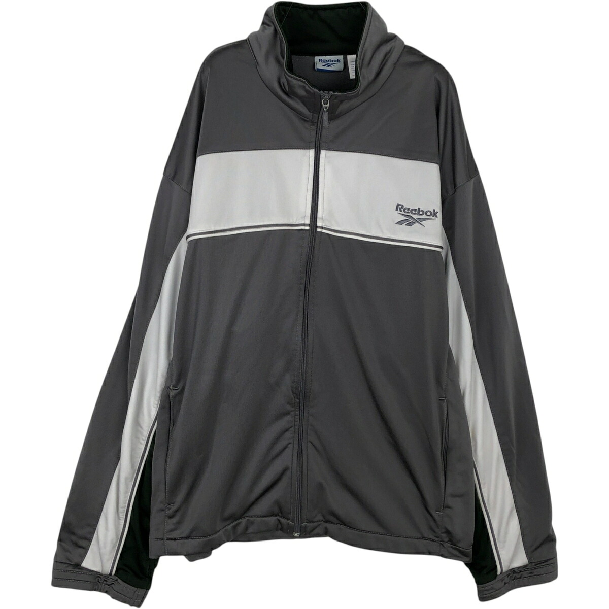 古着 00'S~ リーボック Reebok ジャージ トラックジャケット メンズXL相当 /eaa618067 【中古】 【260303】 グレー系 春秋冬