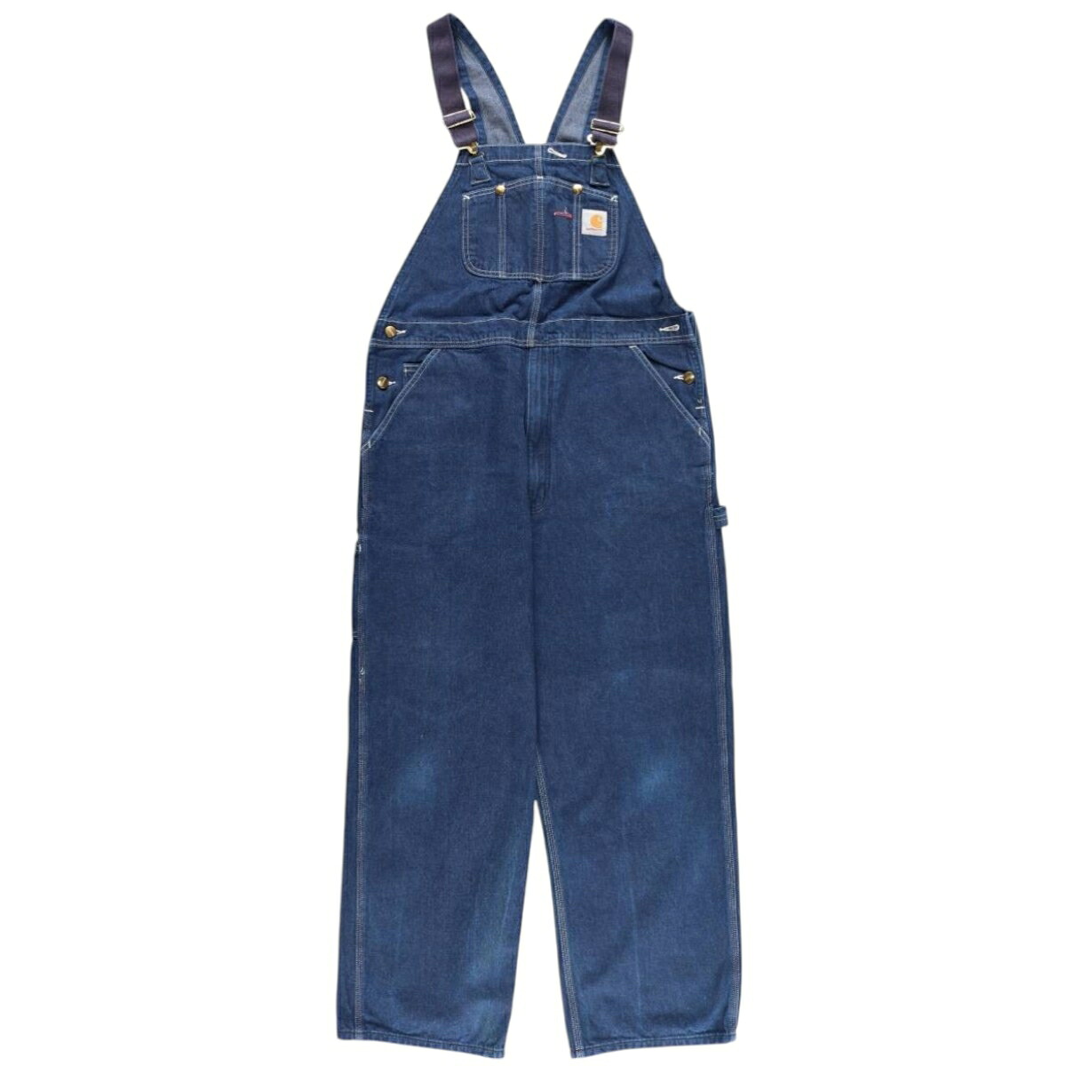 古着 カーハート Carhartt デニムオーバーオール メンズw39相当 /eaa618175 【中古】 【260306】 ブルー系 春夏秋冬